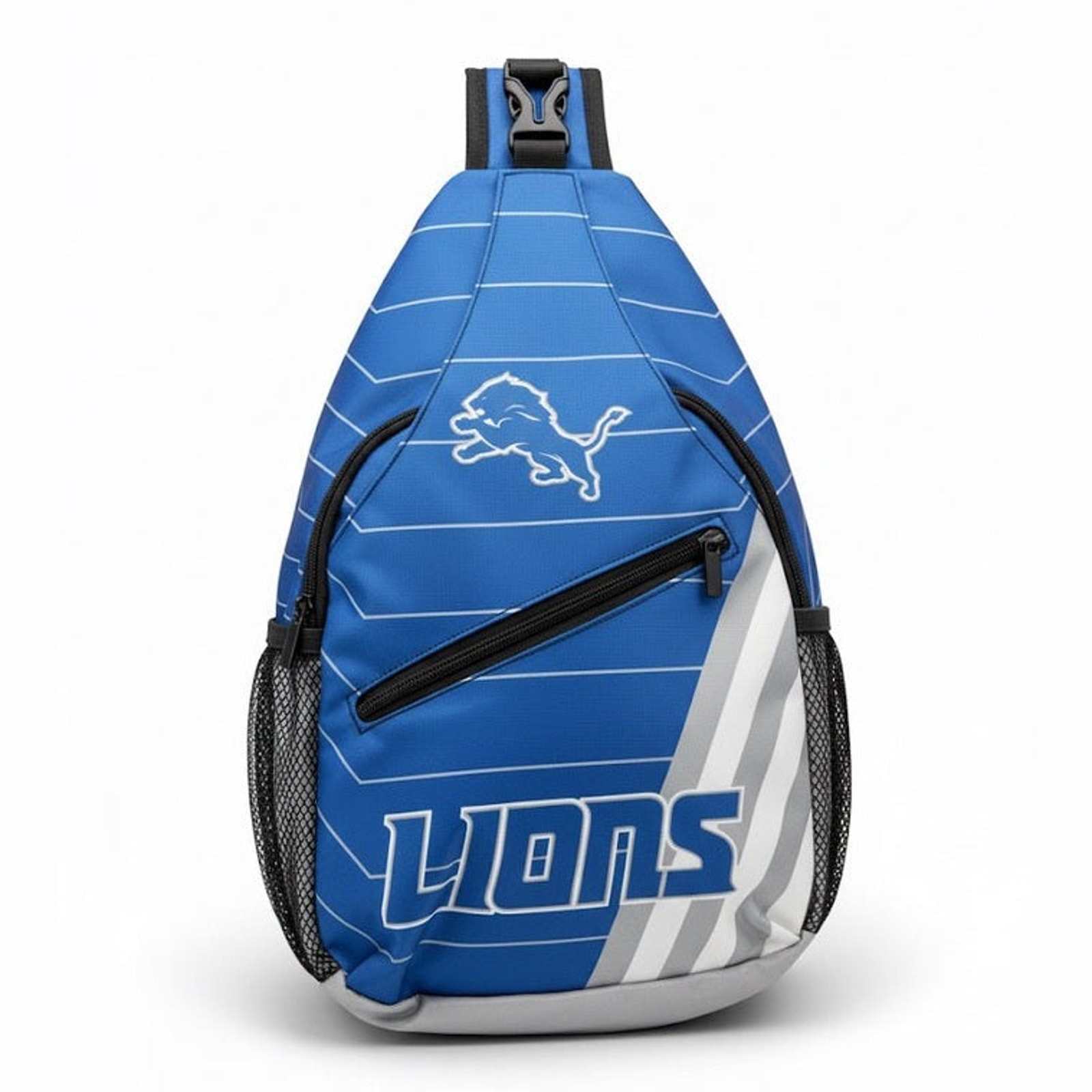 Detroit Lions Crossbody Sling Bag - Blue NFL Shoulder Bag