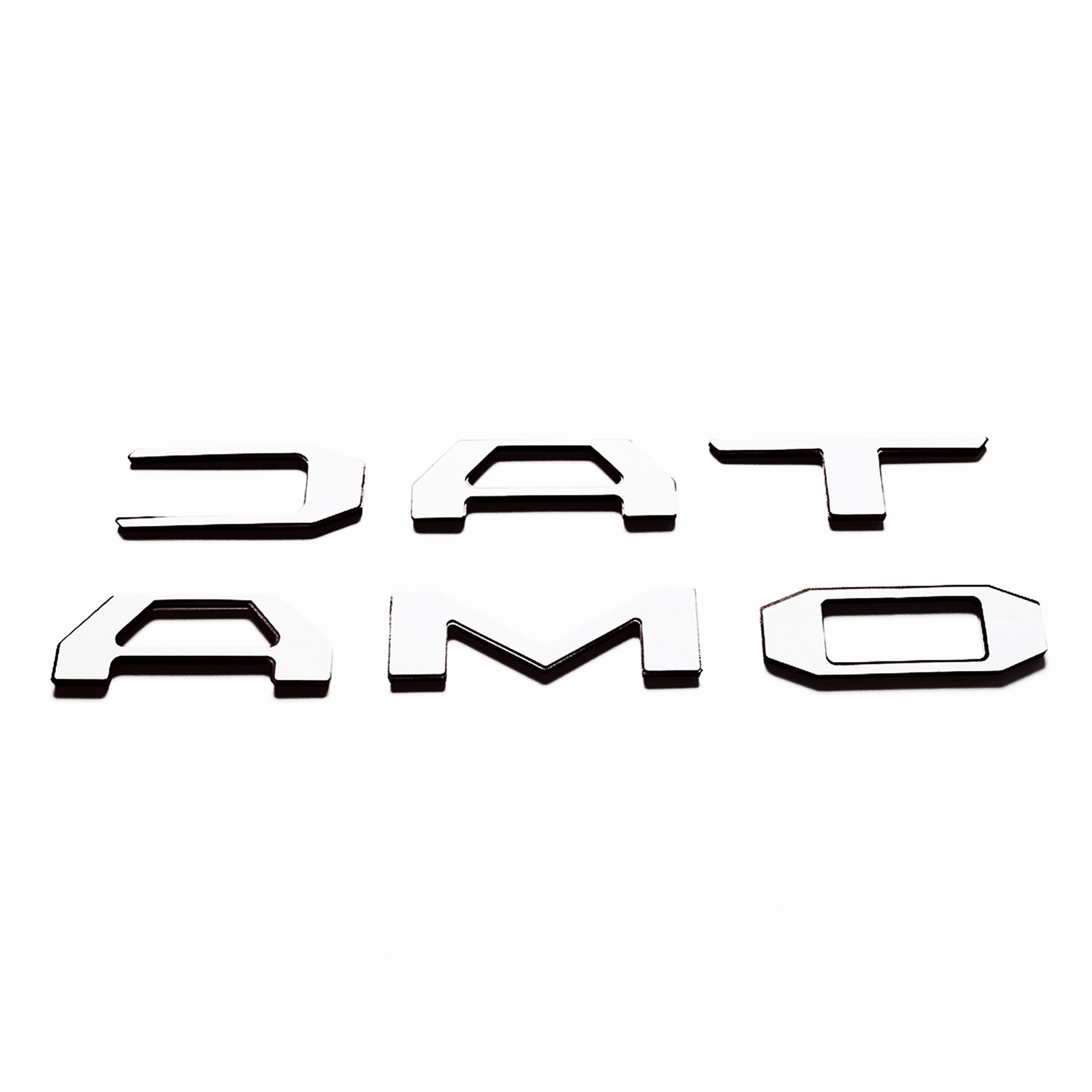 Raised Tailgate Insert Letters For 2016-2023 Tacoma 3D Badge Emblems Gloss Black