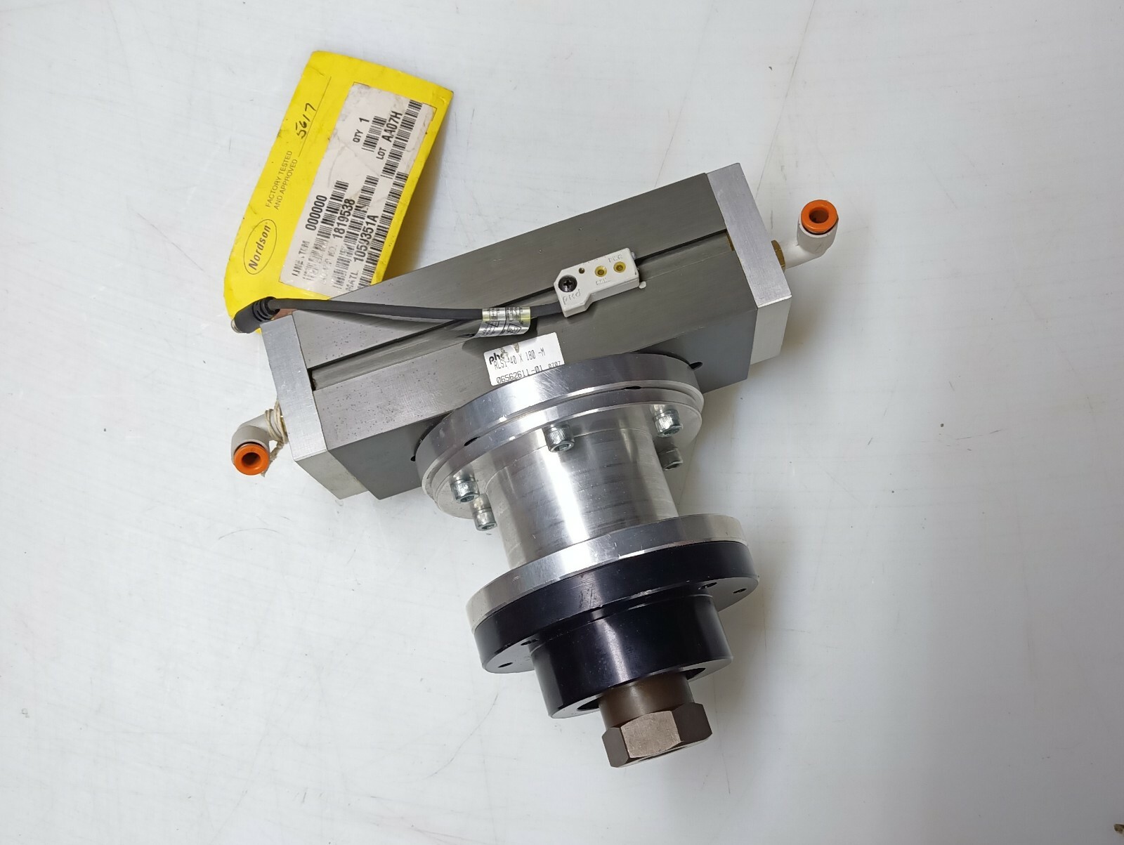 PHD #(RLS1 40 X 180-M) Rotary Actuator. With One Way Locking Hub and Sensor