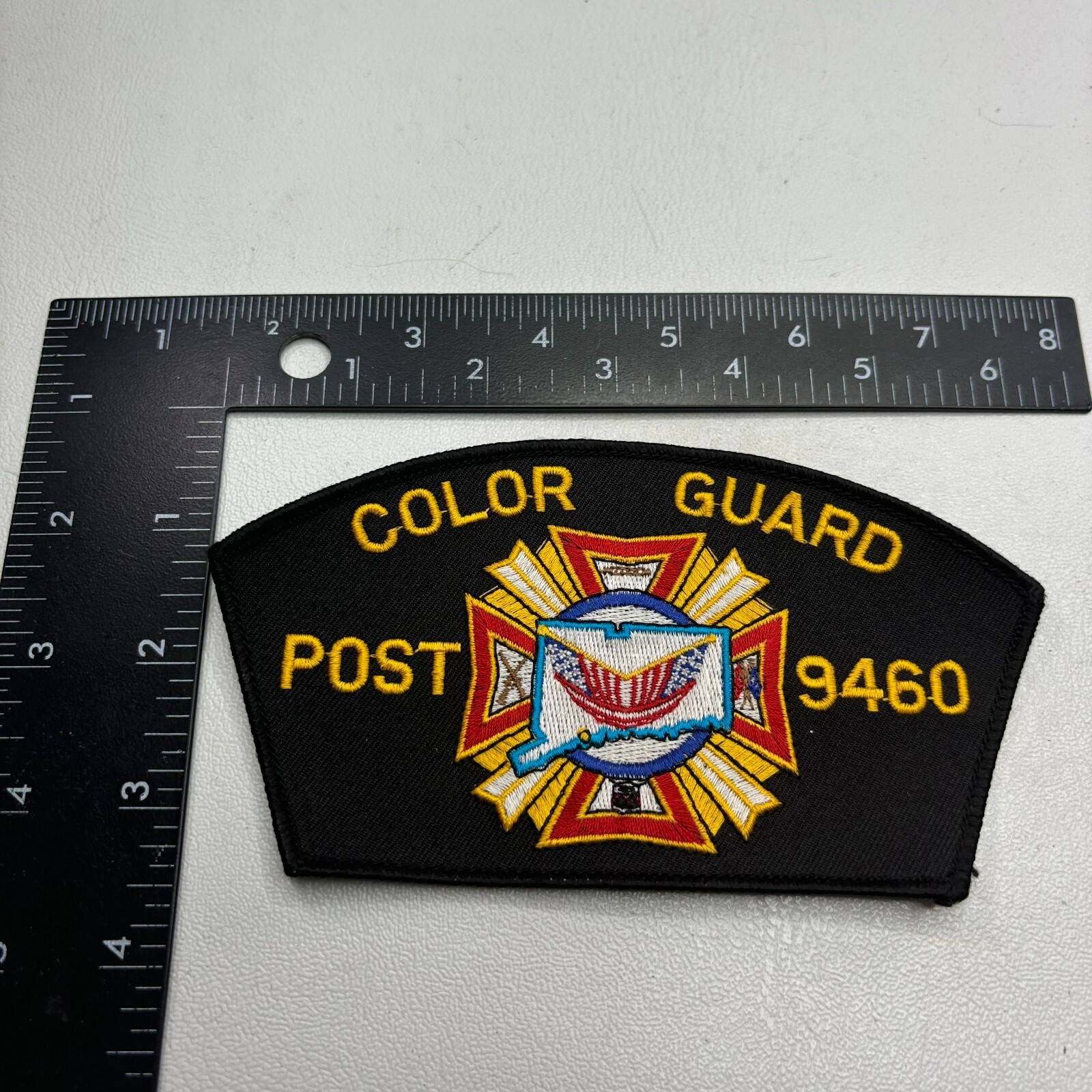 COLOR GUARD POST 9460 Hat Patch (? Connecticut VFW Veterans Foreign Wars ?) 48a1