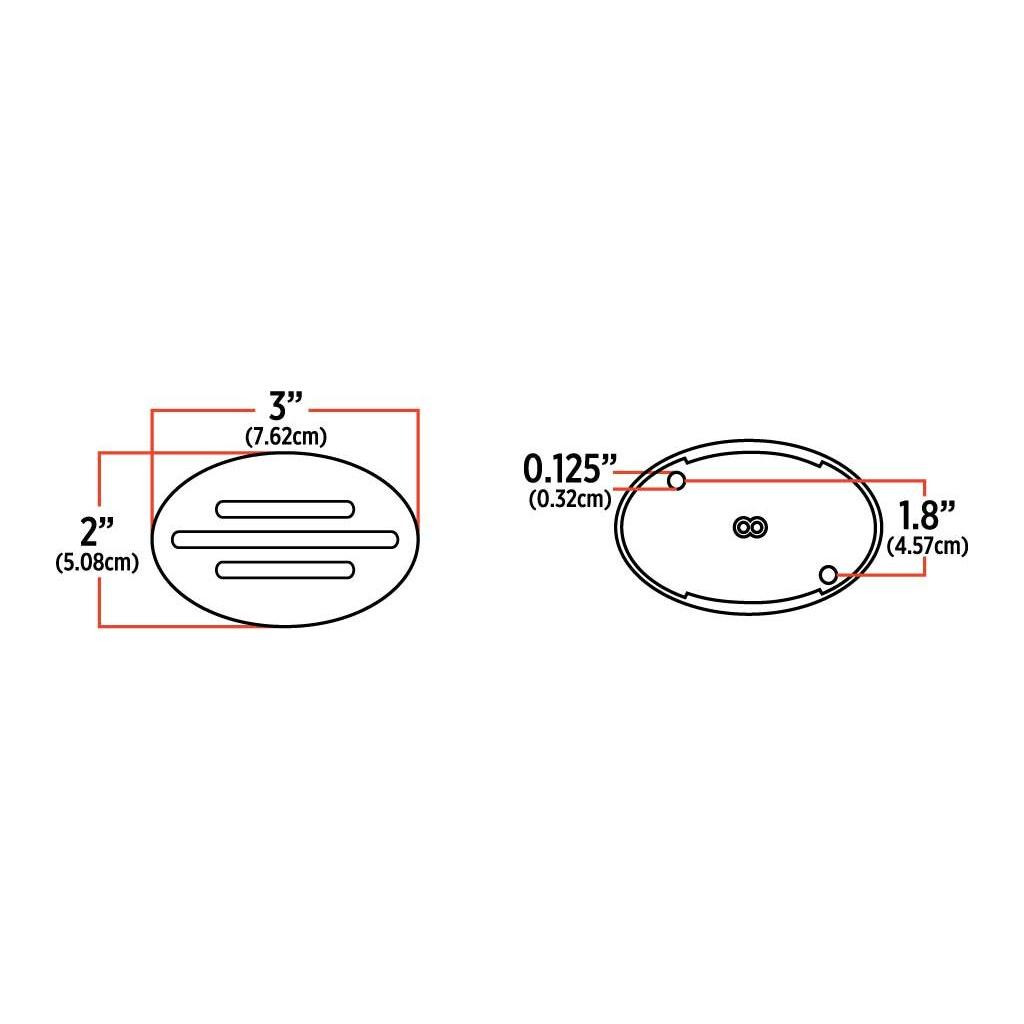 Small Marker Flatline Clear Amber LED (13 Diodes)