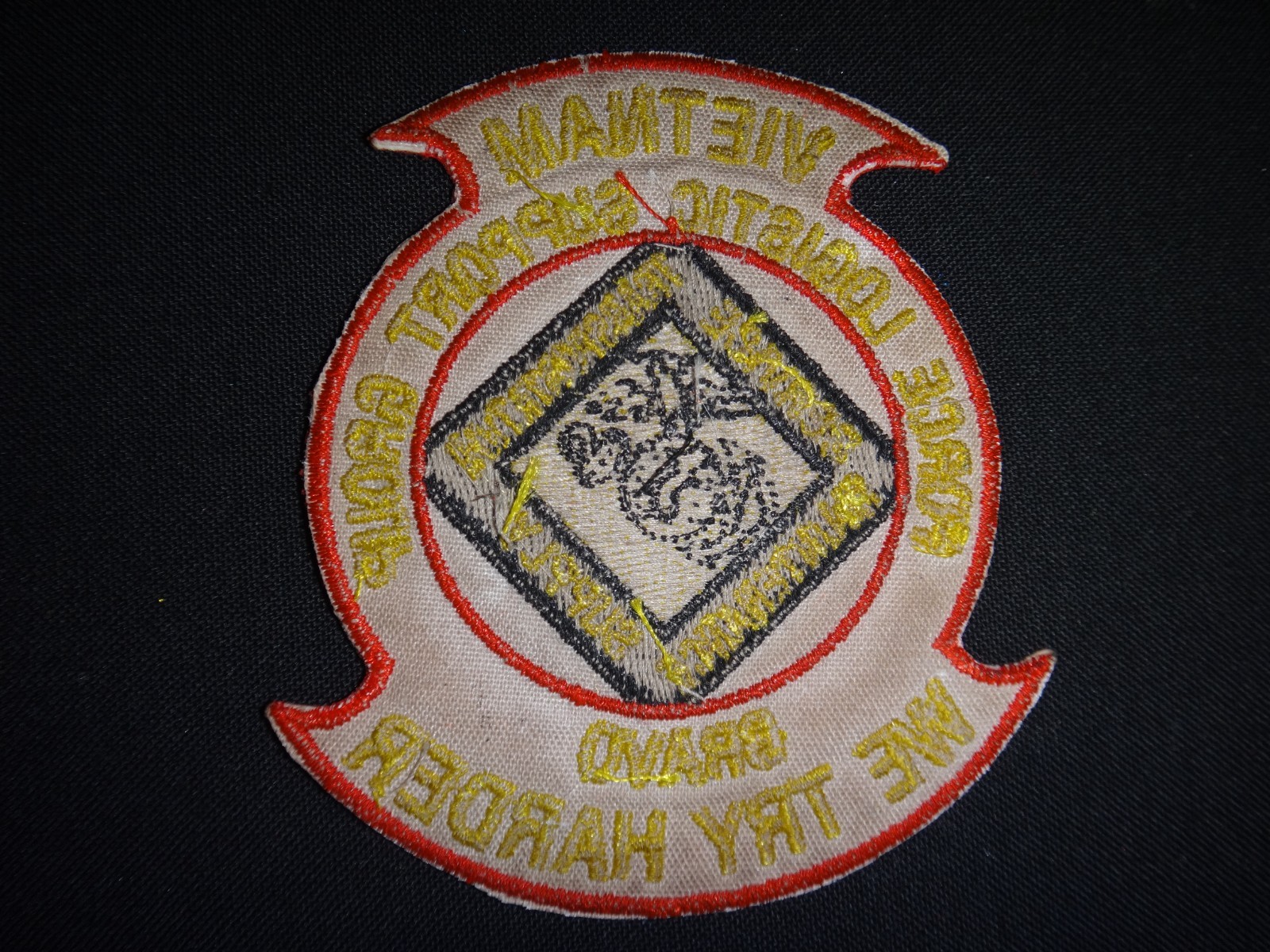 Vietnam War USMC FORCE LOGISTIC SUPPORT GROUP - BRAVO motto WE TRY HARDER Patch