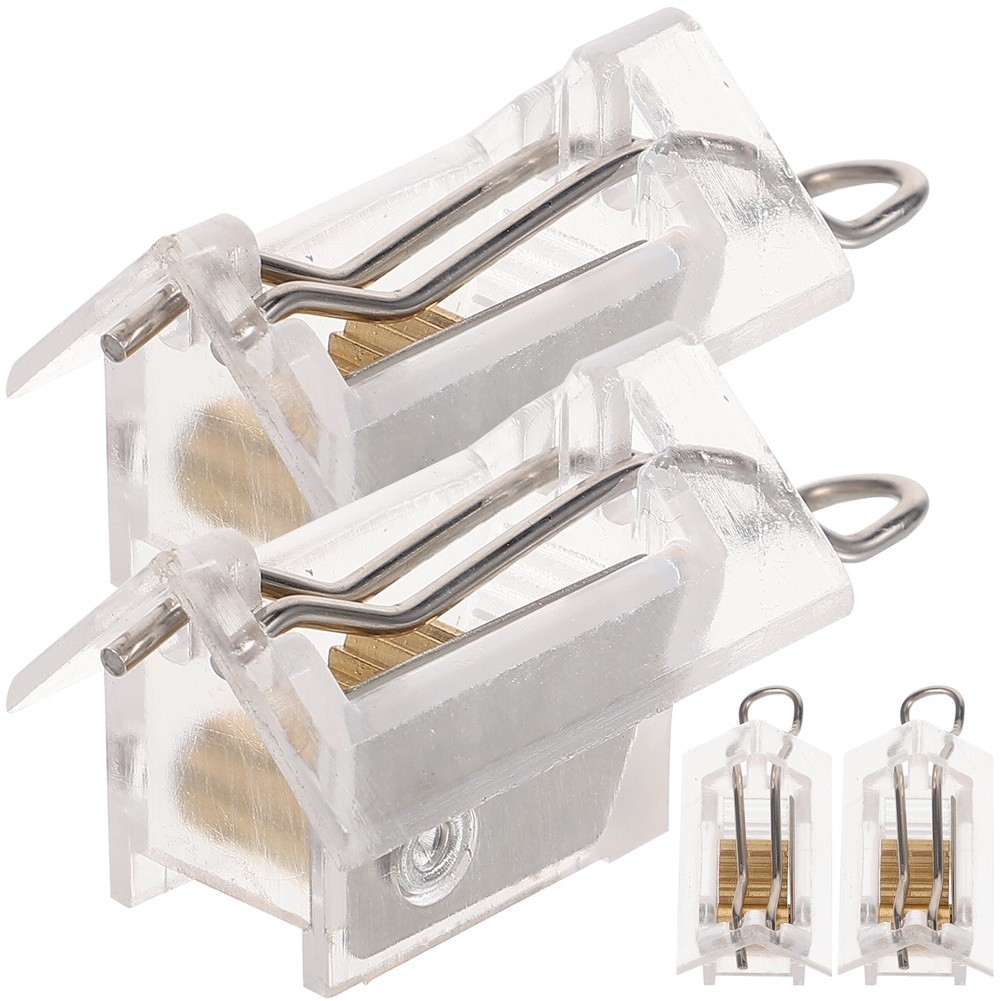 Cord Locks 4 Pack Transparent Plastic for Venetian Roller Vertical Blind Cords