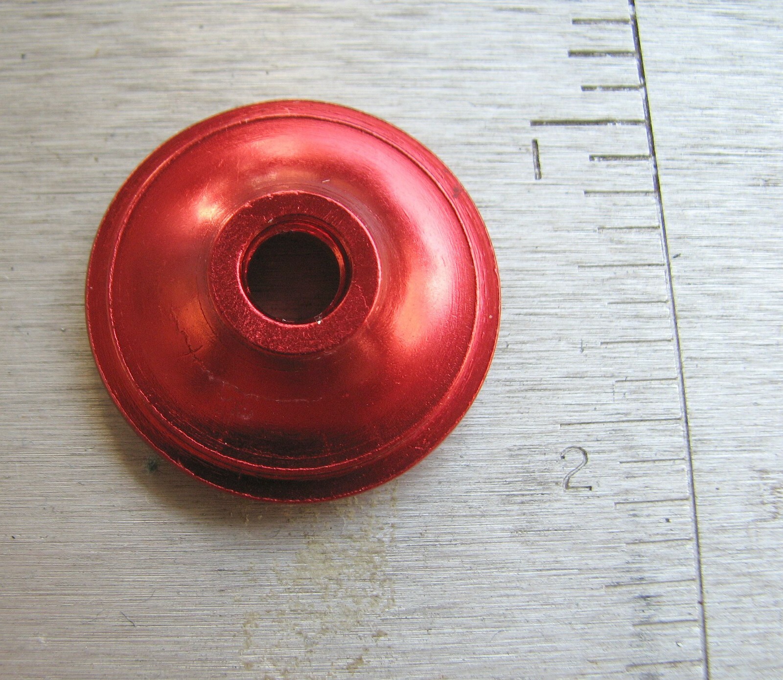 FAT BUDDHA HEADSET STEM TOP CAP 1 1/8" CUSTOM RED ENGRAVED