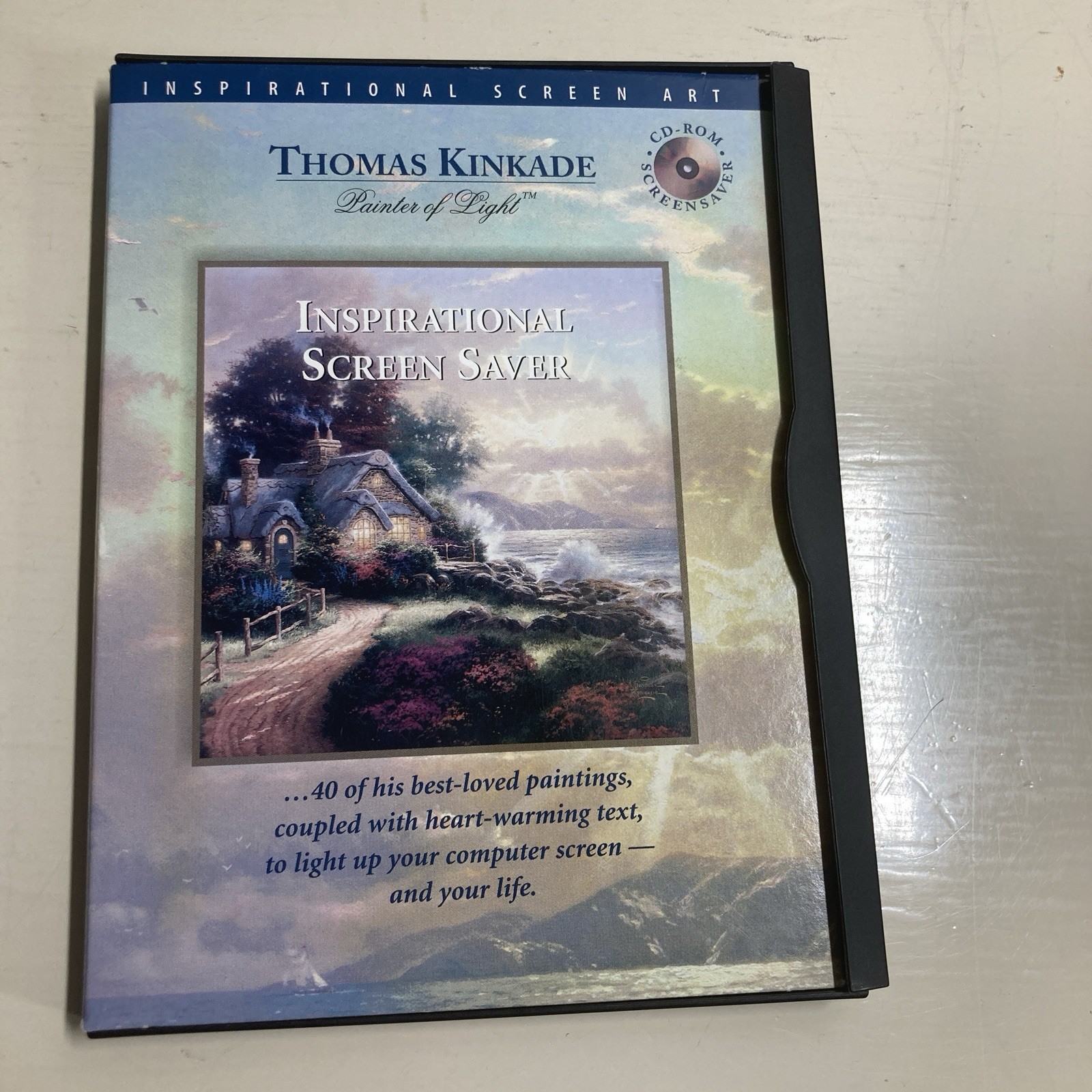 Thomas Kinkade Inspirational Screensaver Painter of Light PC CD-ROM Original Box