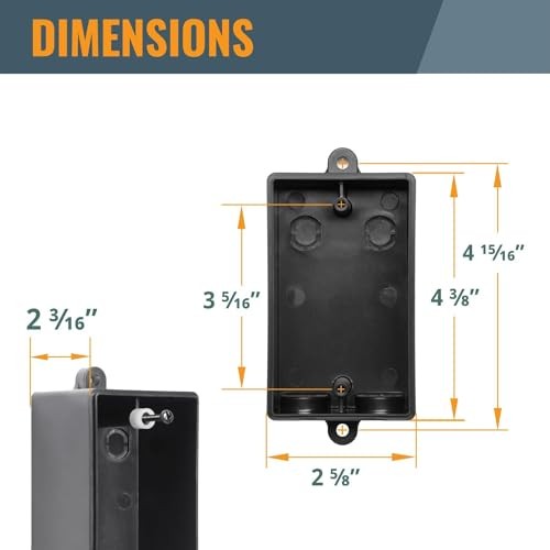 71834 with Hardware for Switch Compatibility - 71007, 71651, Deep Switch Box