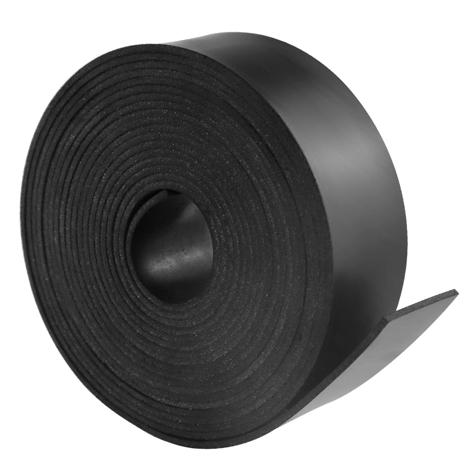 DGSL Neoprene Rubber Strips 1" Wide x 1/16" Thick x 10' Long, No Adhesive