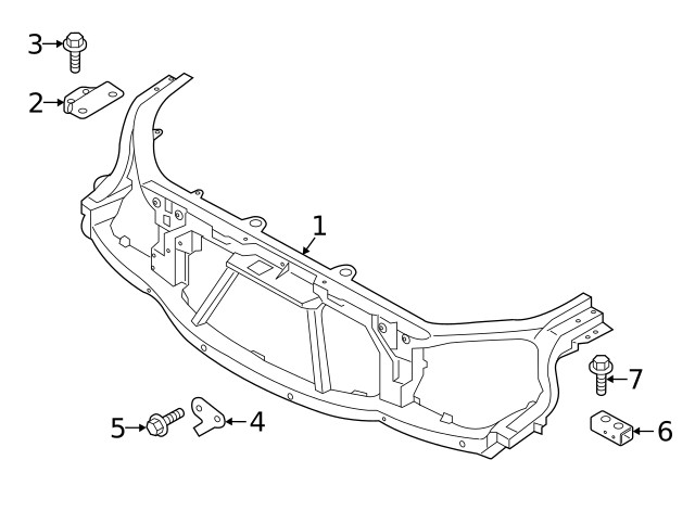 Genuine Land-Rover Lower Bracket Mount Bracket LR033050