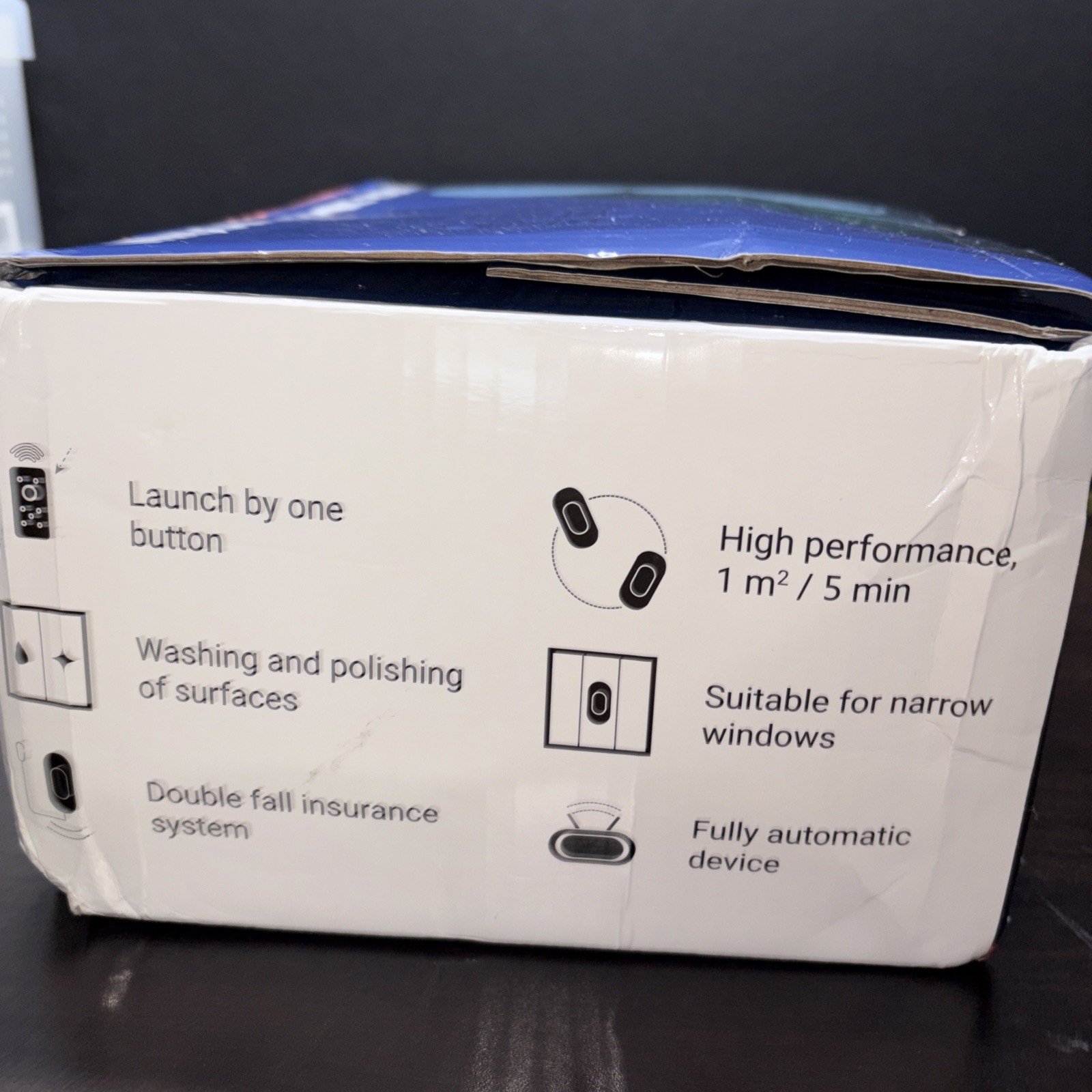 Automatic Smart Window Cleaner Robot White 3 Modes Full Automatic 72W