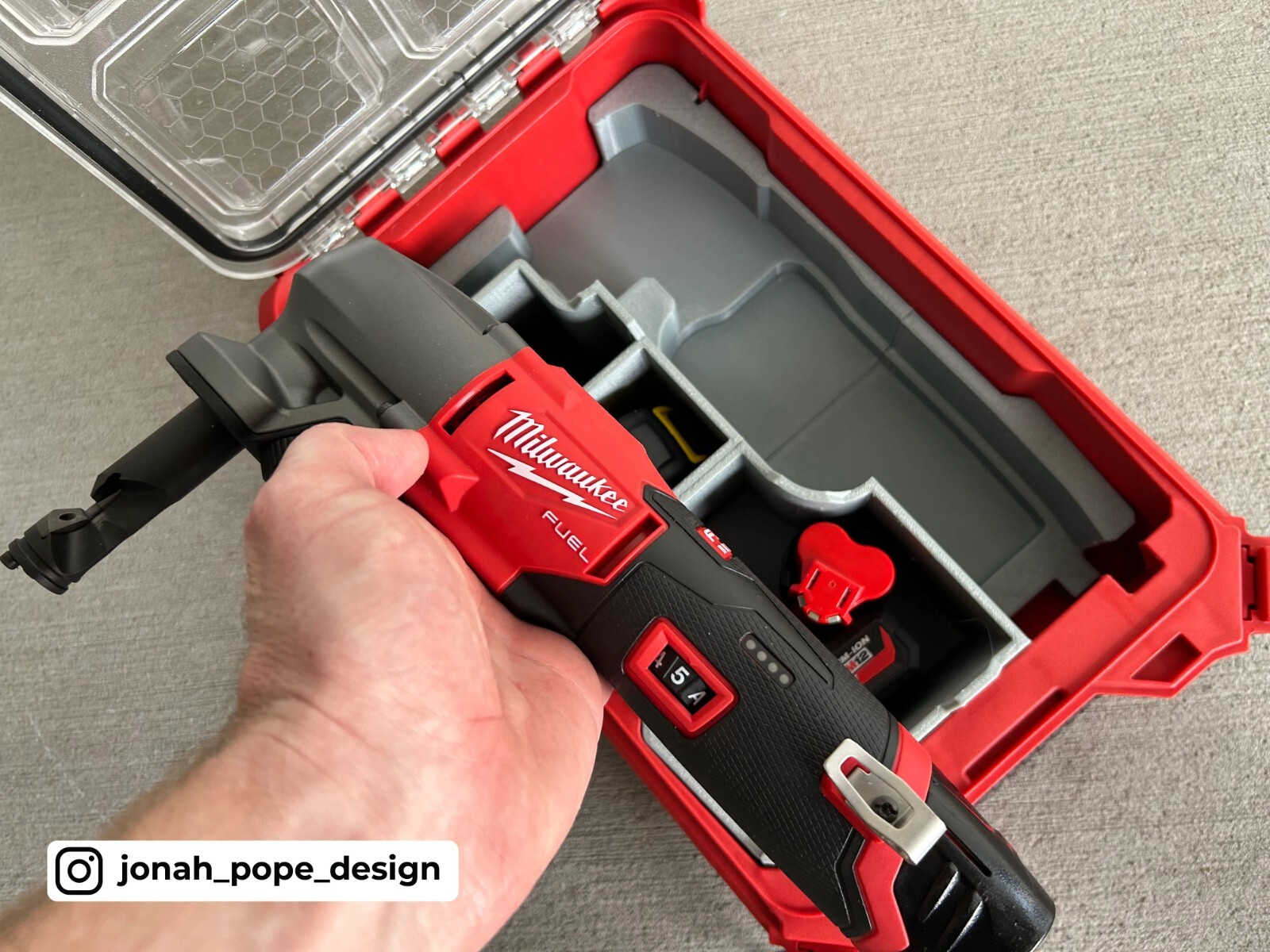 Milwaukee Packout Insert for M12 Nibbler | Jonah Pope Design (Insert-only)