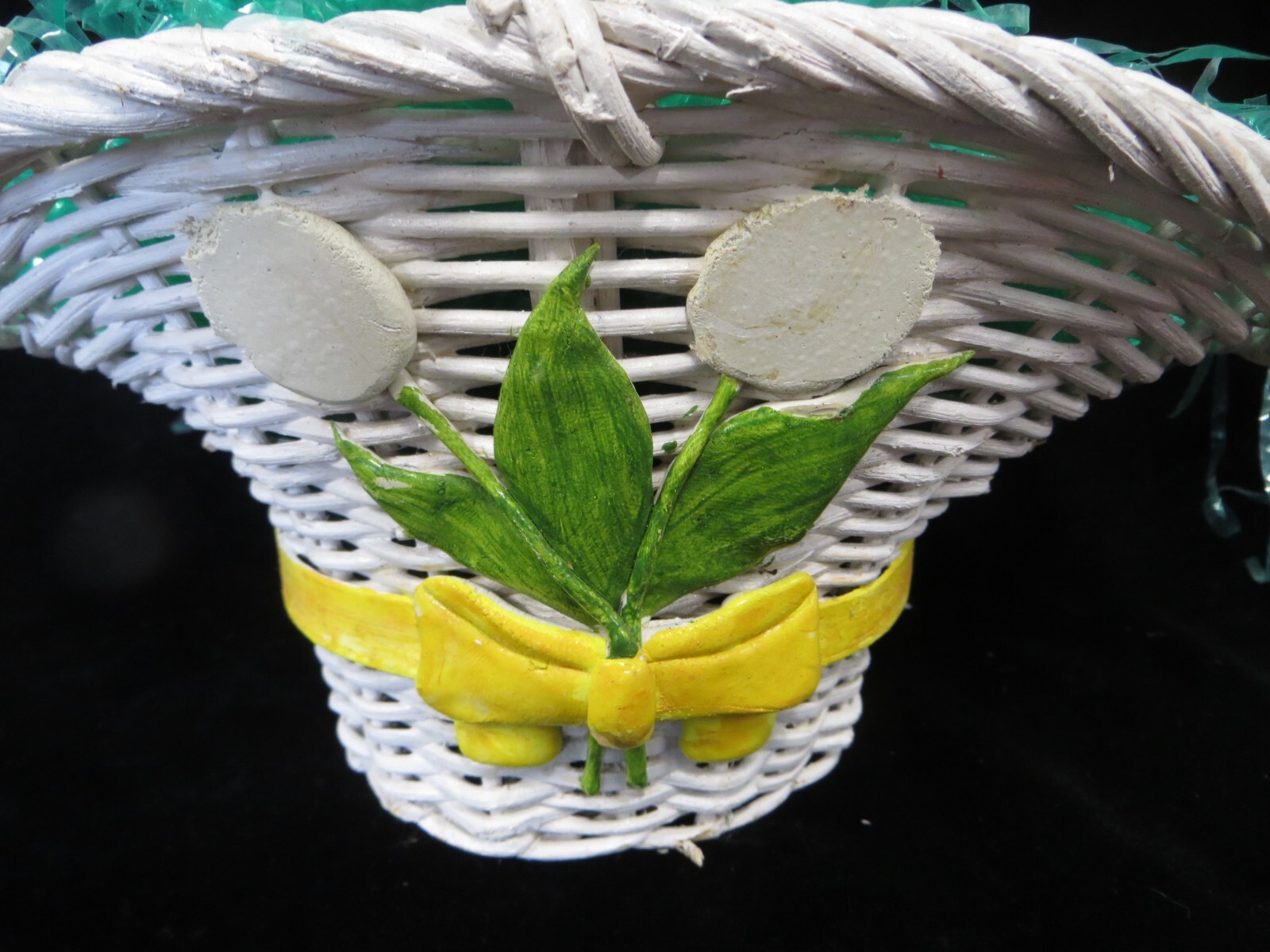 White Wicker Easter Basket