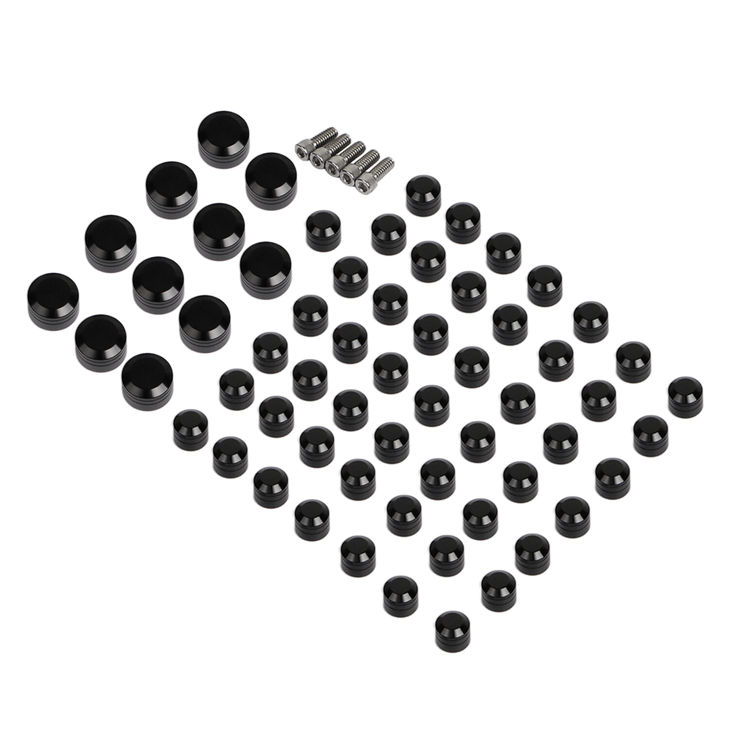 61pcs Engine Bolt Screws Covers Cap For Harley Heritage Softail Springer Fat Boy