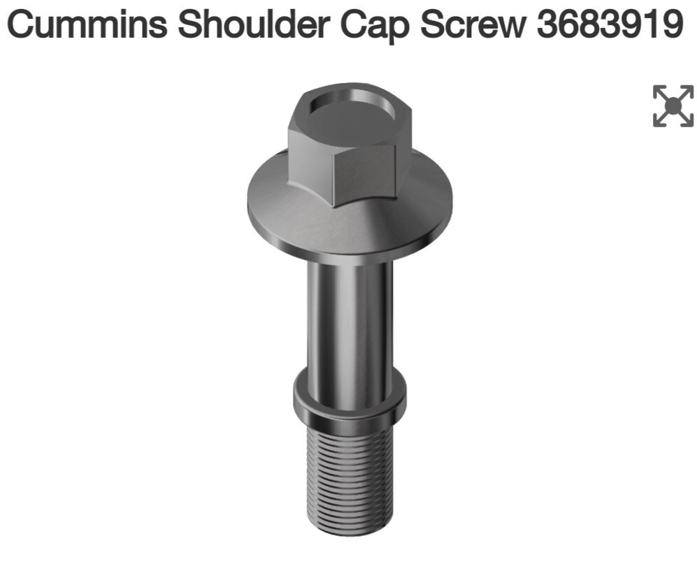 New OEM Genuine Cummins SHOULDER CAP SCREW 3683919 FAST FREE SHIPPING