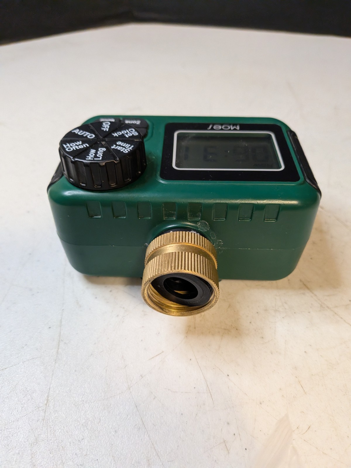 2-Zone Water Timer Brass Inlet/Outlet, Programmable Outdoor Timer