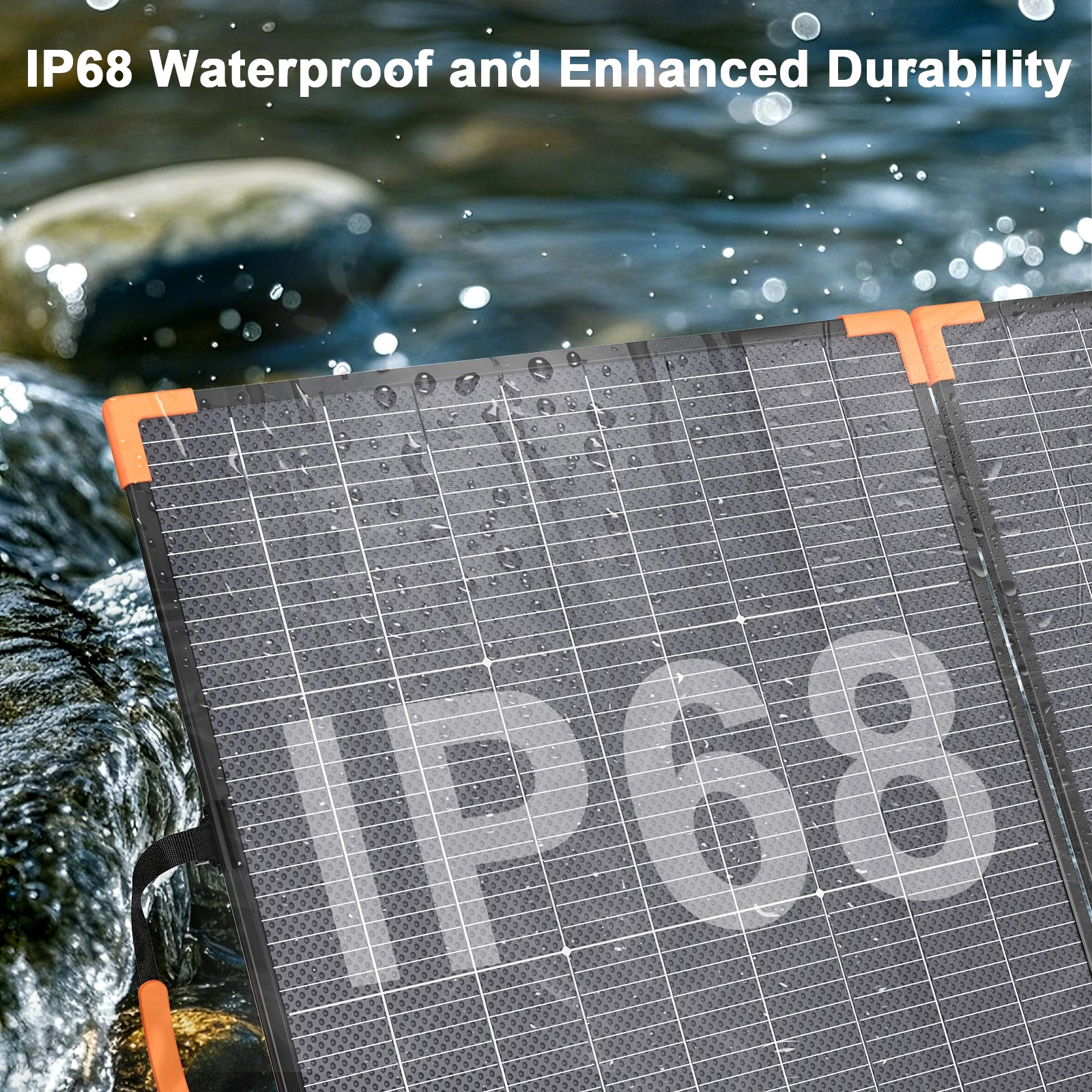 MHPOWOS 200W Solar Panel Bifacial Portable Foldable IP68 ‌Certified Refurbished