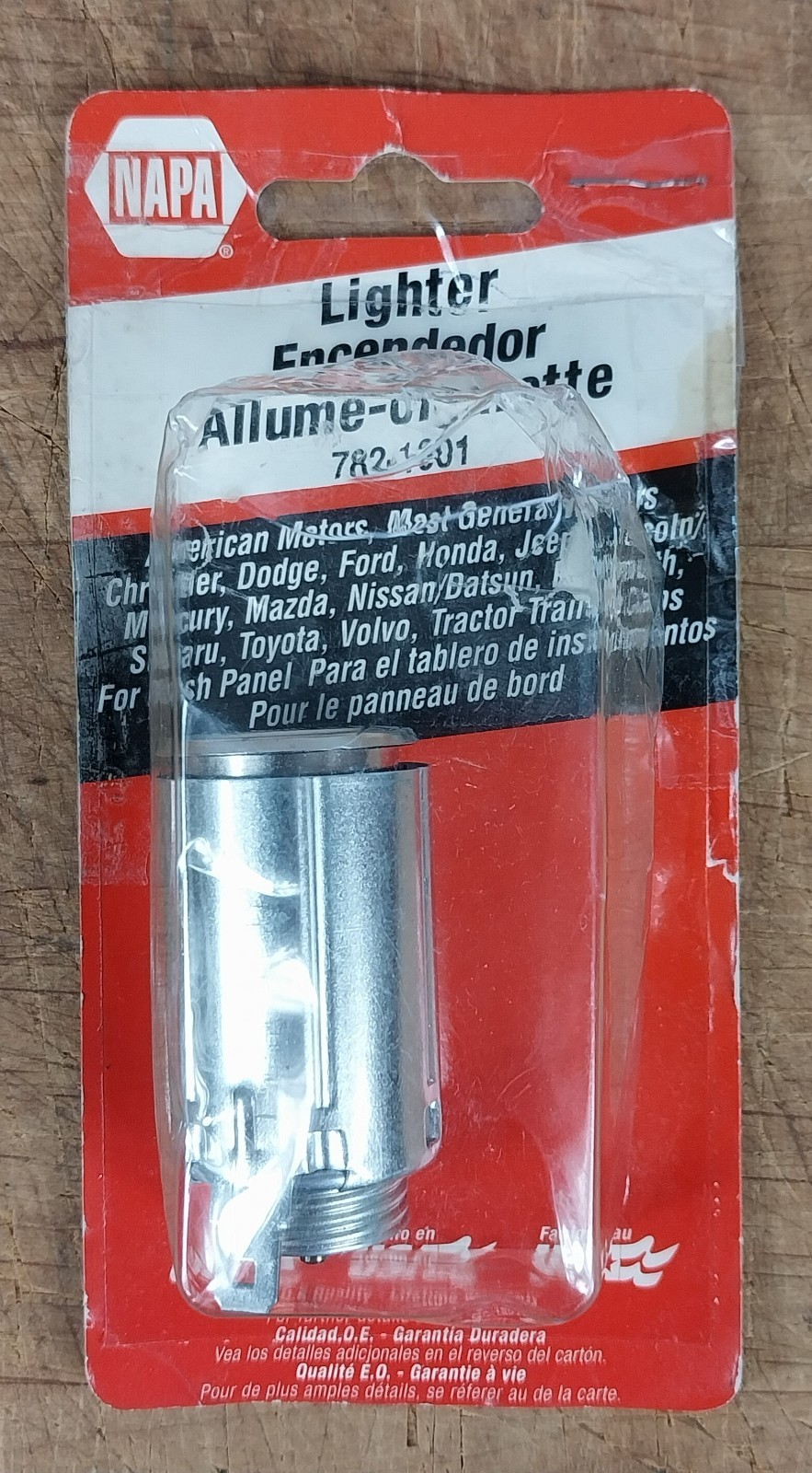 NAPA Auto Cigarette Lighter 782-1601 Vehicle (CAR) Push In Lighter New