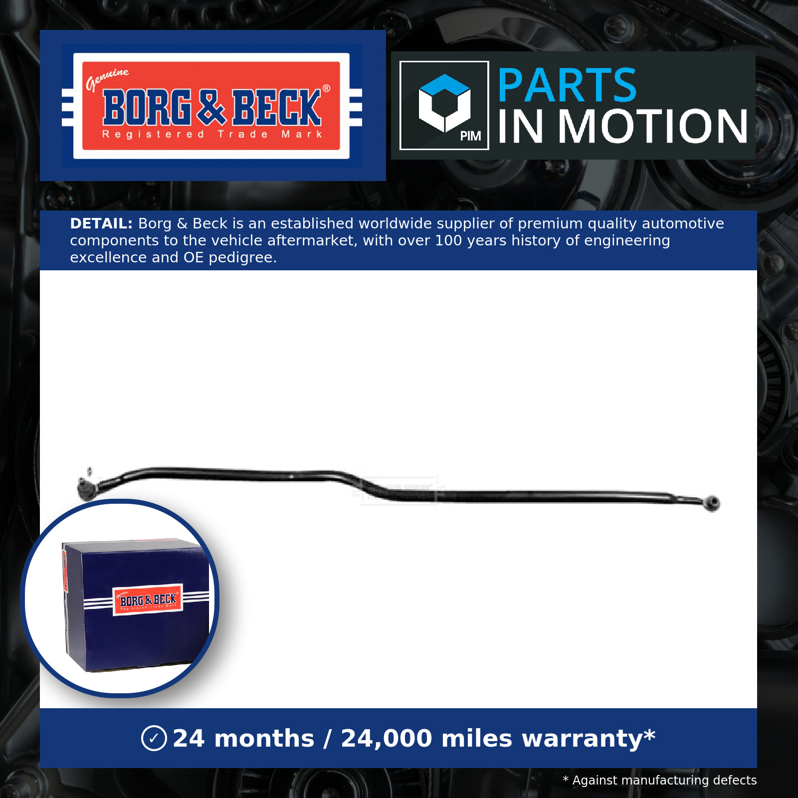 CV Centre Rod Assembly BTR32199 Borg & Beck 1386618 1788522 Quality Guaranteed