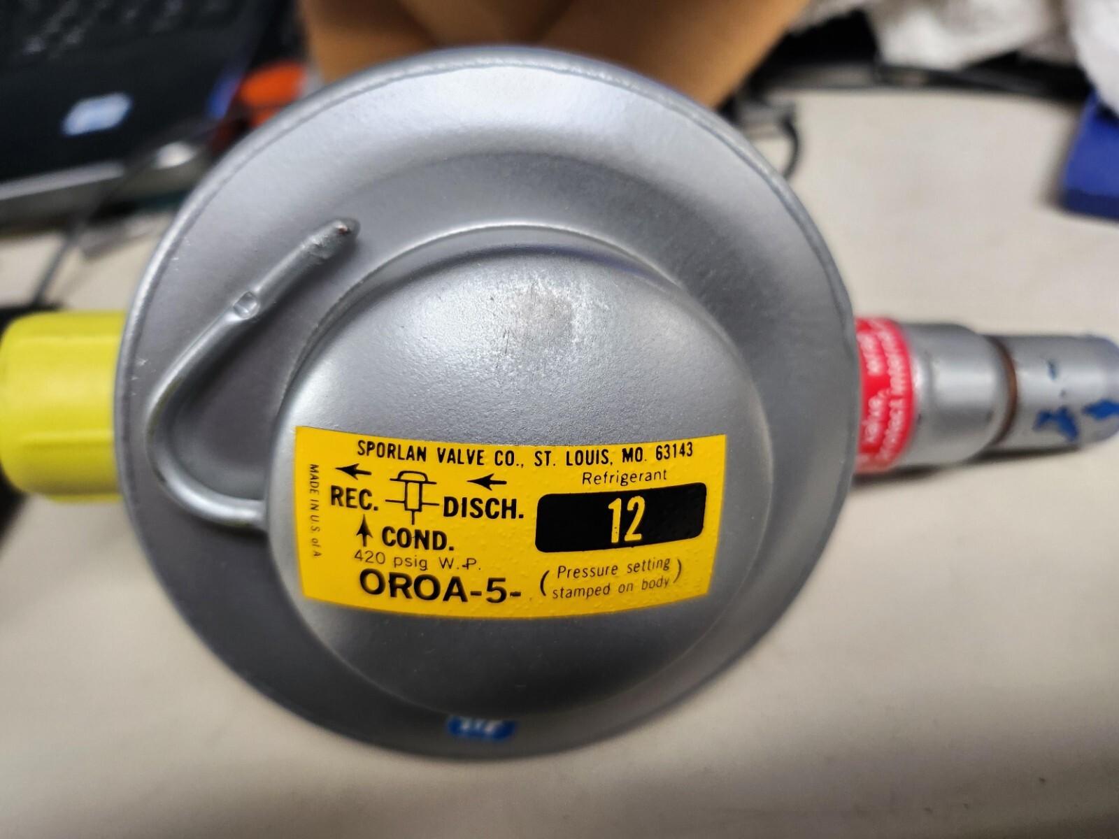 SPORLAN OROA-5-100 psig 7/8" ODF Head Pressure Control Regulating Valve NOS