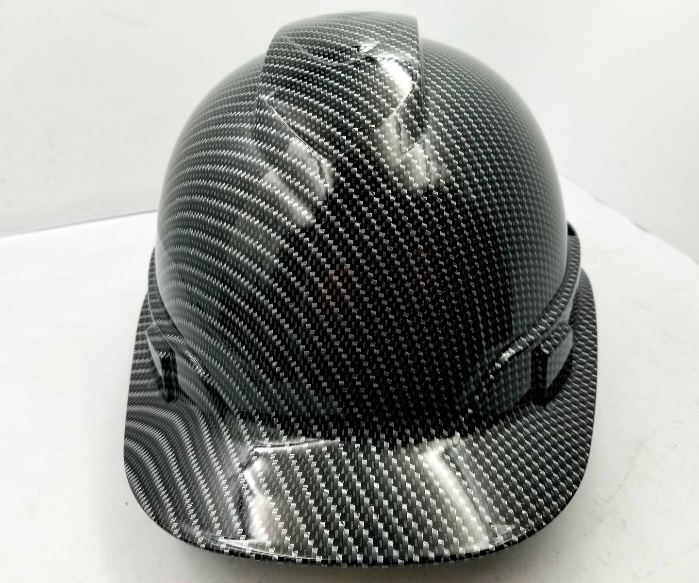 Hard Hat custom hydro dipped , OSHA approved , NEW TRUE WEAVE CARBON FIBER