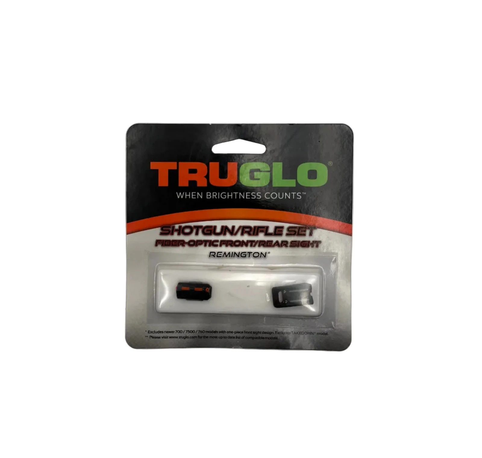 TruGlo Shotgun/Rifle Set Fiber-Optic Front/Rear Sight for Remington