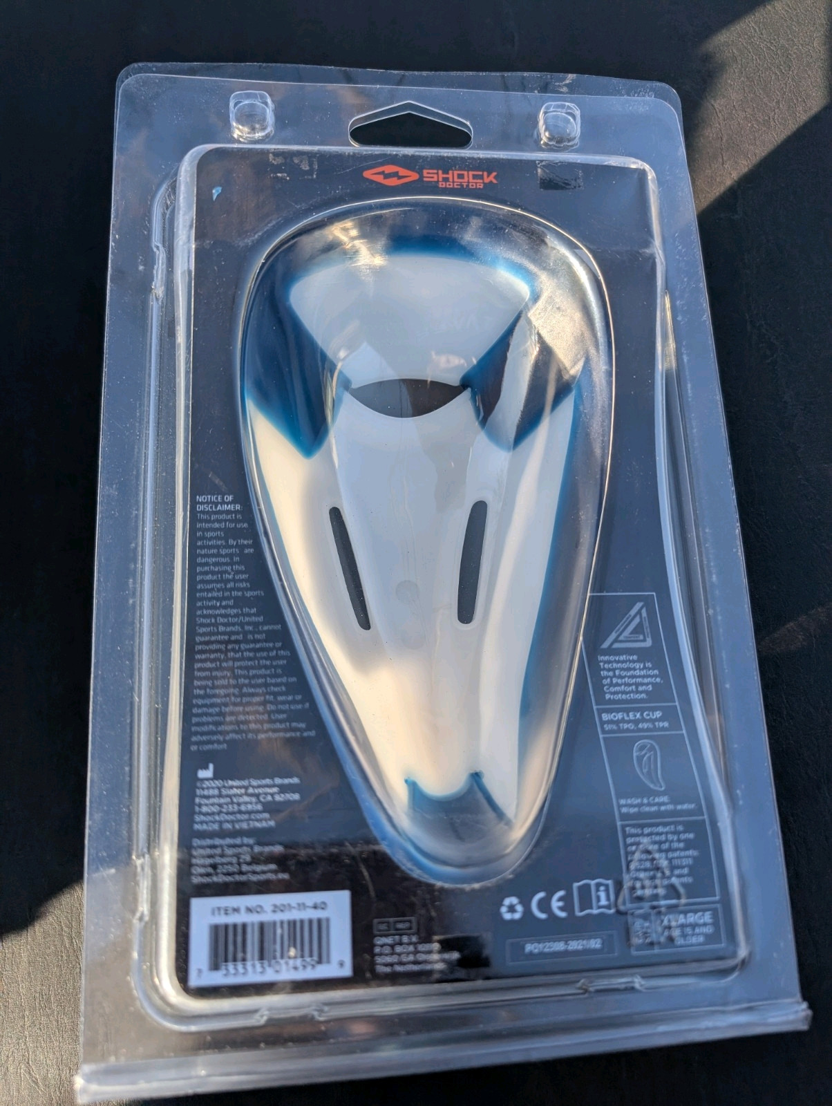 Shock Doctor Men's Core BioFlex Cup Size X Large Open Box