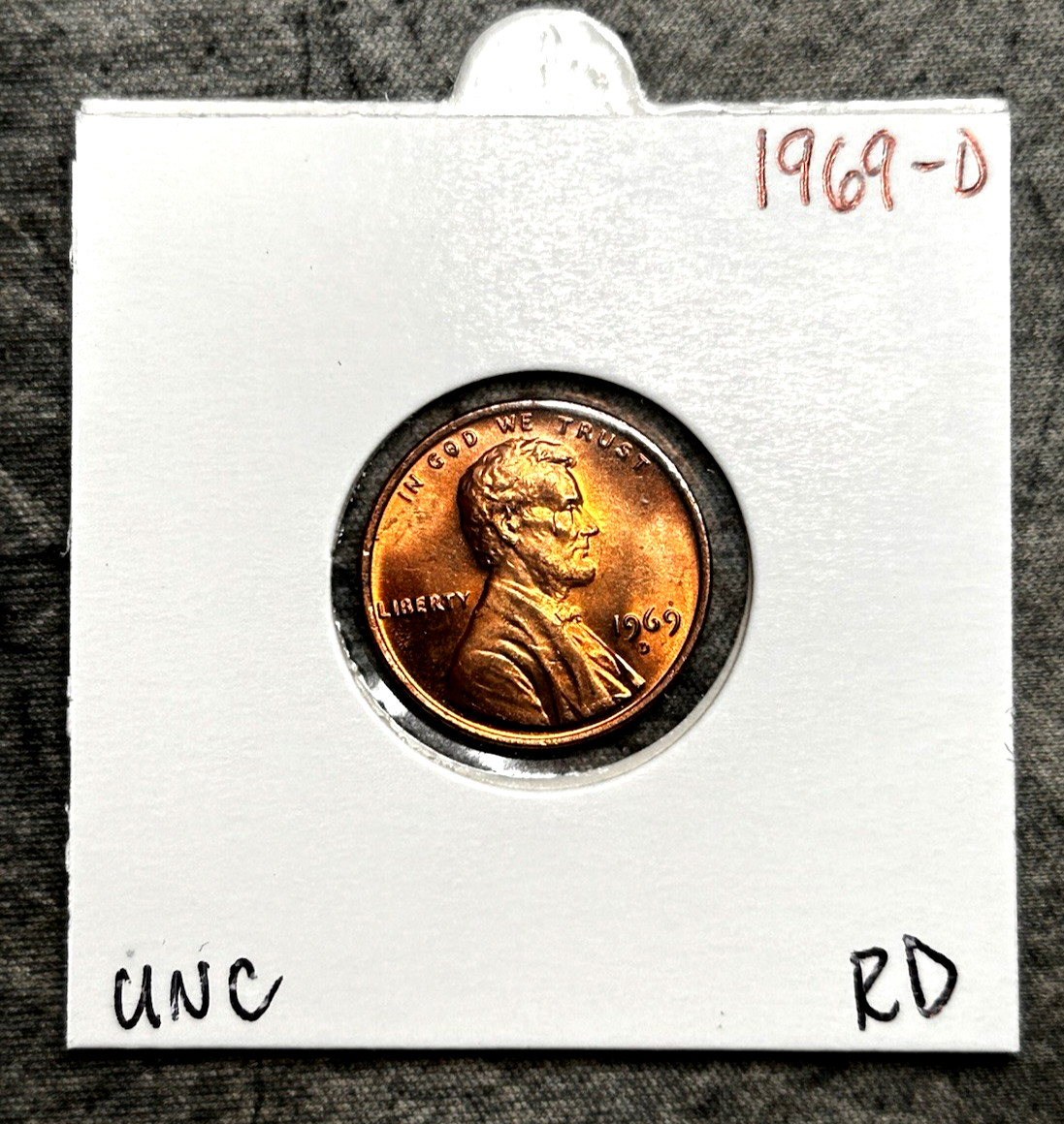 1969-D 1C RD Lincoln Cent (Brilliant/Uncirculated)