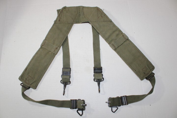 US Military Vietnam Cartridge or Pistol Belt Web H Suspenders R Regular Lot of 5