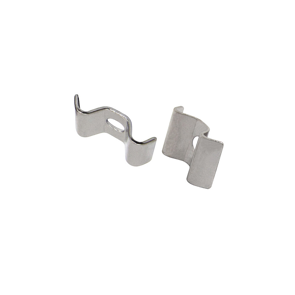 FLEOR 10 Pairs Chrome Guitar String Tree Guide String Retainers with Screws