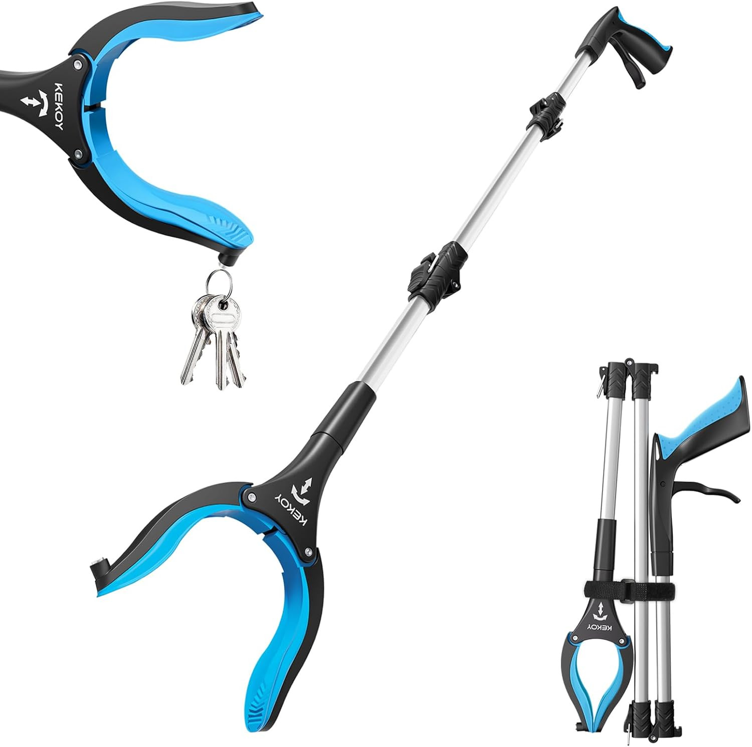 Kekoy 36Inch Grabber Reacher Tool for Seniors, Foldable Reacher Grabbers Pickup