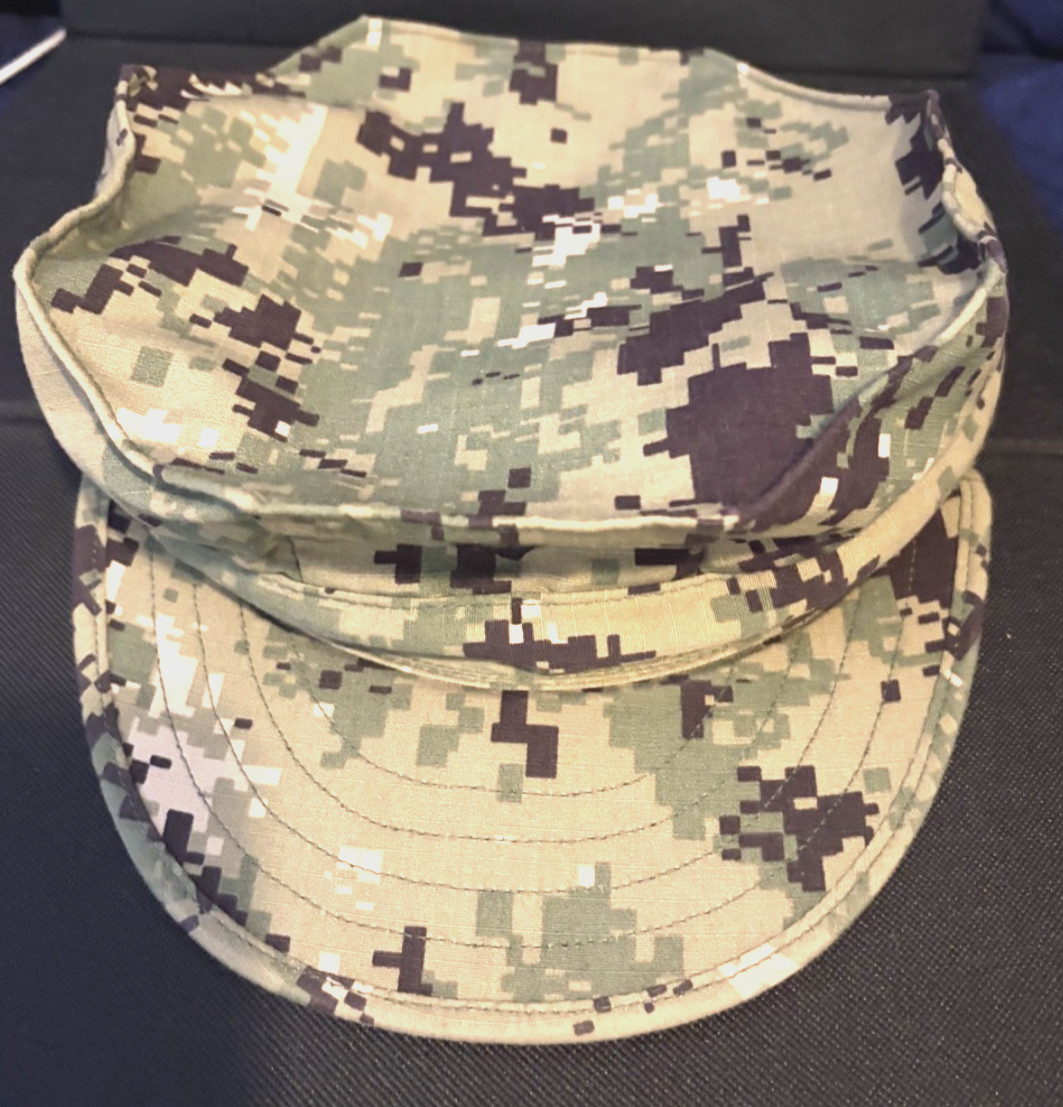 US Military Issue Multicam OCP Camouflage Army Patrol Cap Hat Size 7 1/2 NAVY