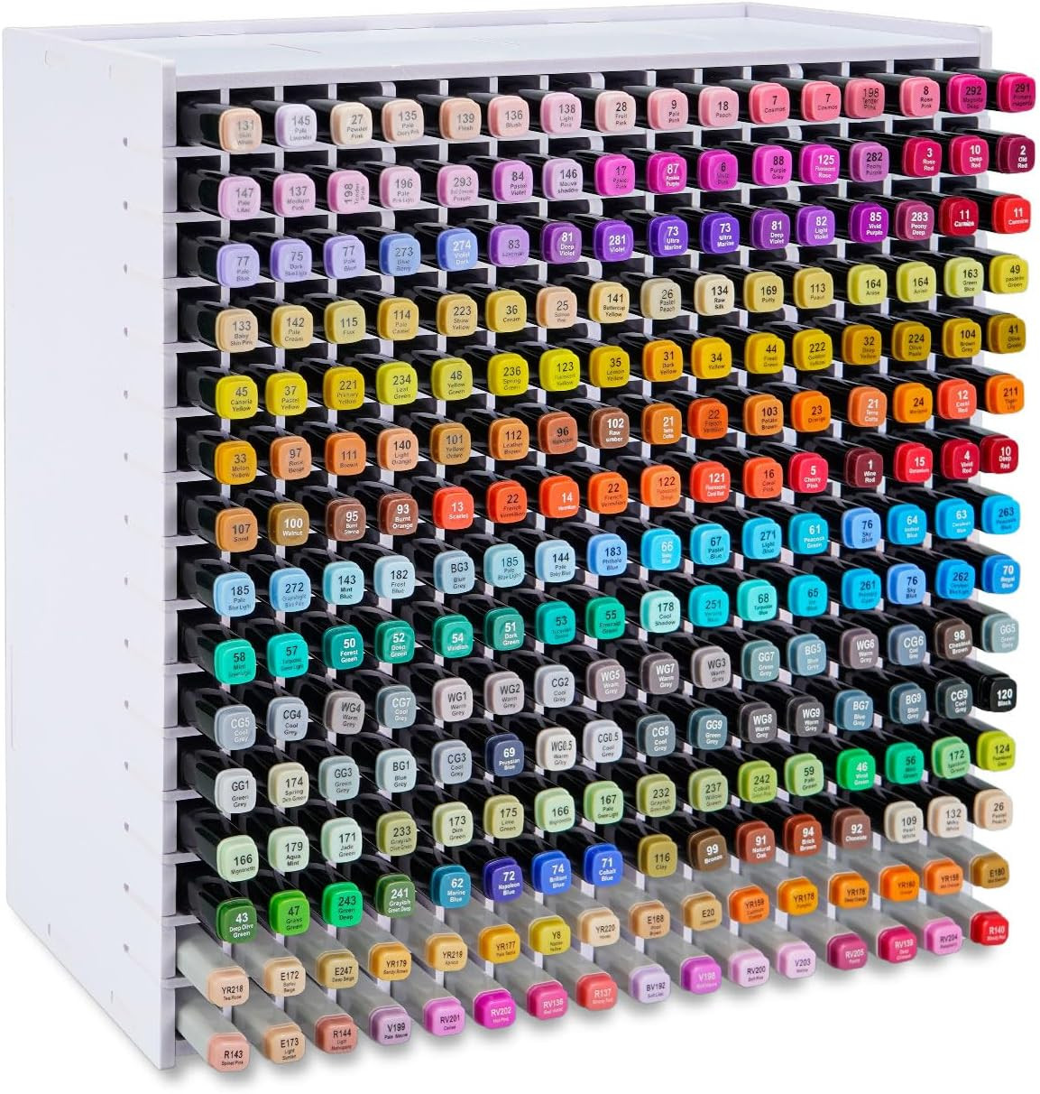 Marker Pen Organizer Holder for 240 Markers | Craft Art Supply Storage Rack, Des