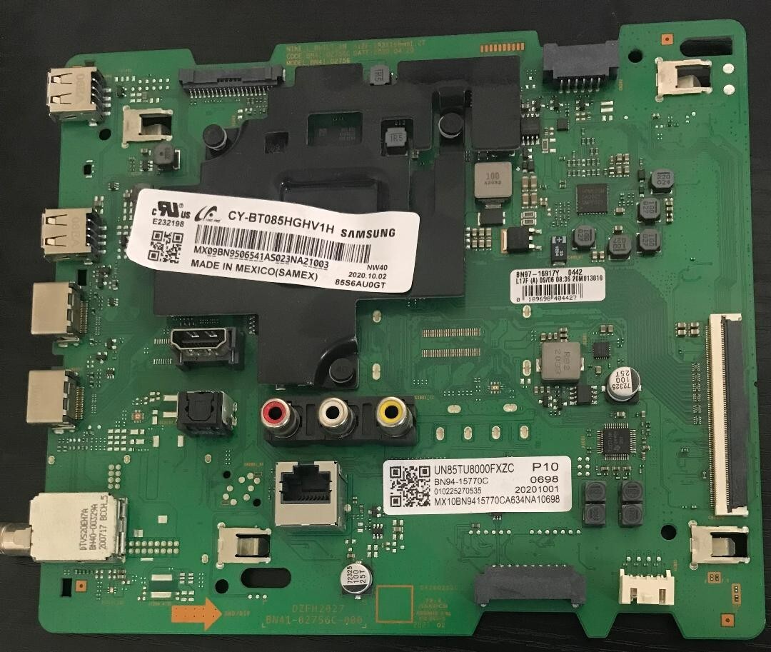 Samsung BN94-15770C Main Board UN85TU8000FXZA, UN85TU800DFXZA,UN85TU8000FXZC