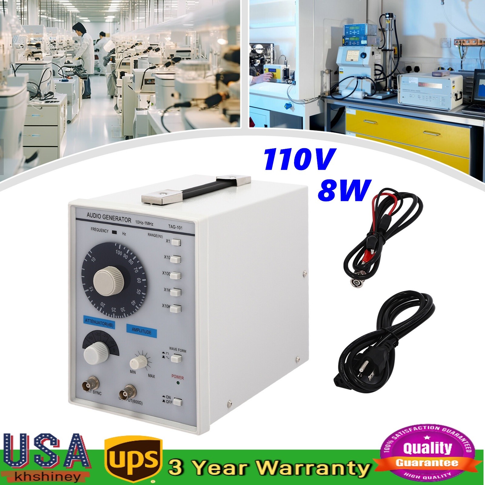 TAG-101 Audio Signal Generator Low Frequency Signal Source 10Hz-1MHz
