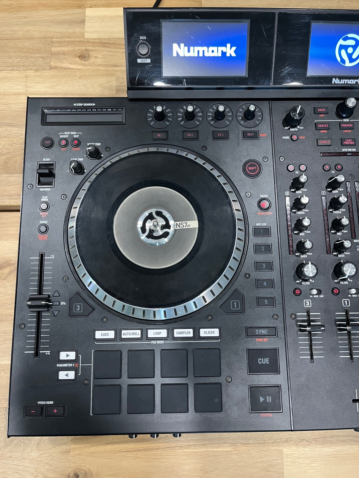 Numark NS7III Serato 4-Channel Motorized DJ Controller and Mixer with Display
