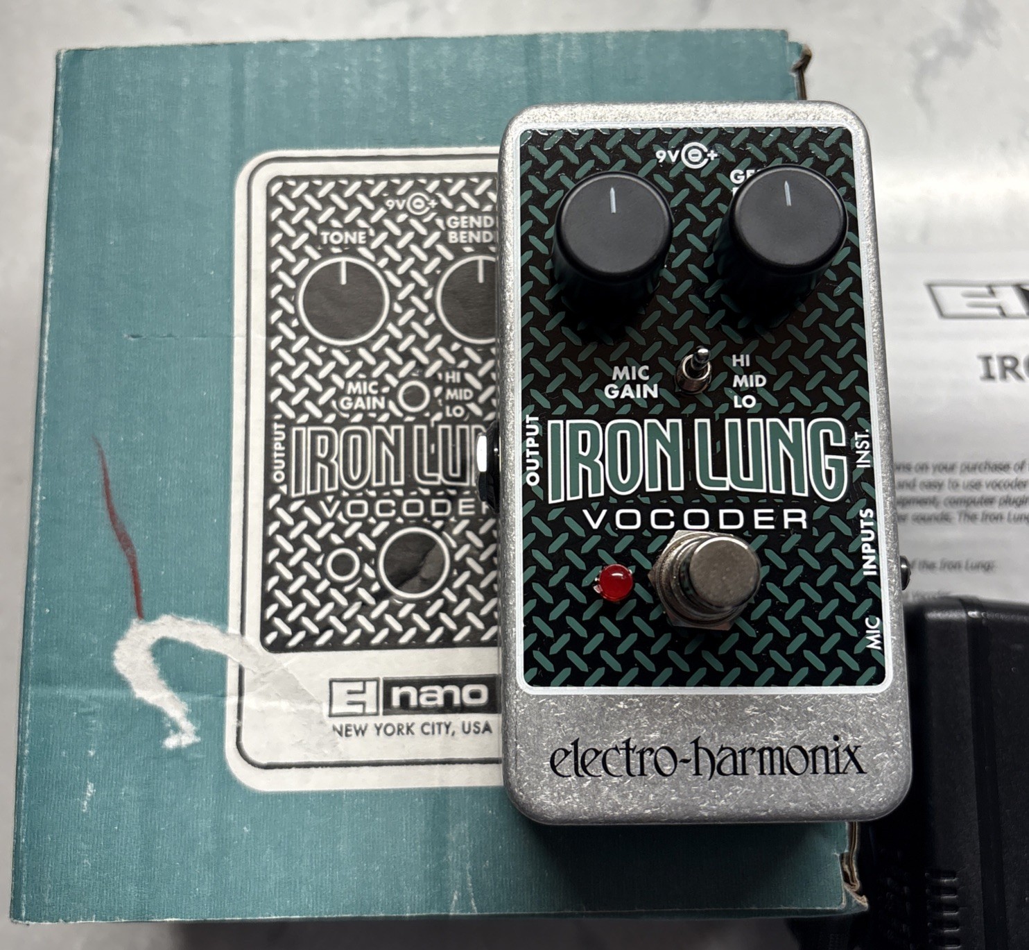 Electro-Harmonix Iron Lung Vocoder Effector TESTED w/ Box Guitar
