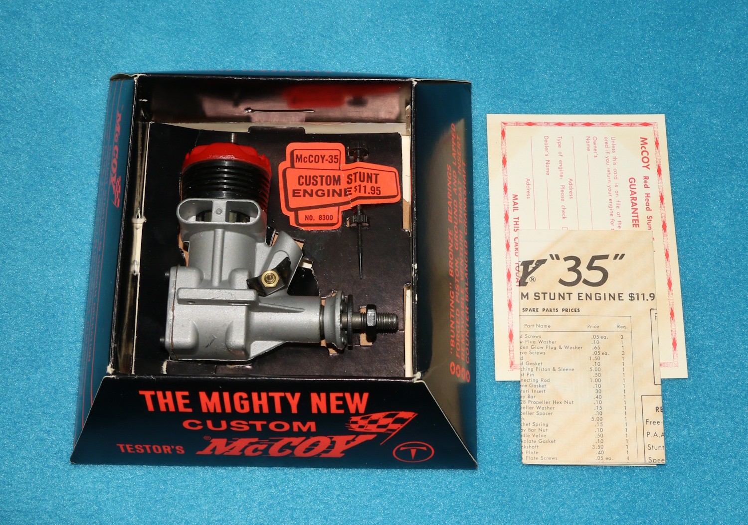 RC Model Airplane Car Boat Engine Testor McCoy 35 Red Head Retail Box MIB