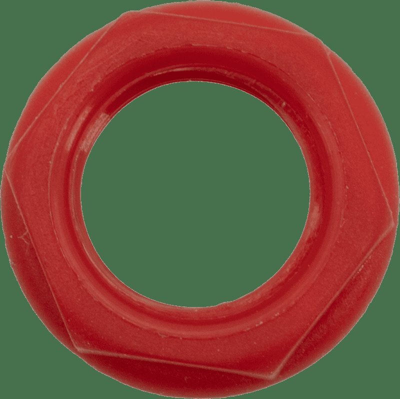Cliff Hex Nut for Mounting 1/4" Jacks, Red