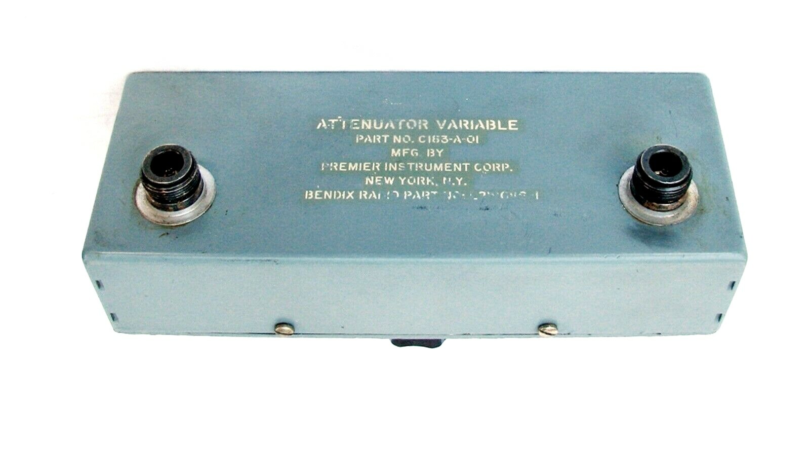 Premier Instruments Attenuator Bendix Radio Variable C163-A-01 Microwave Compon