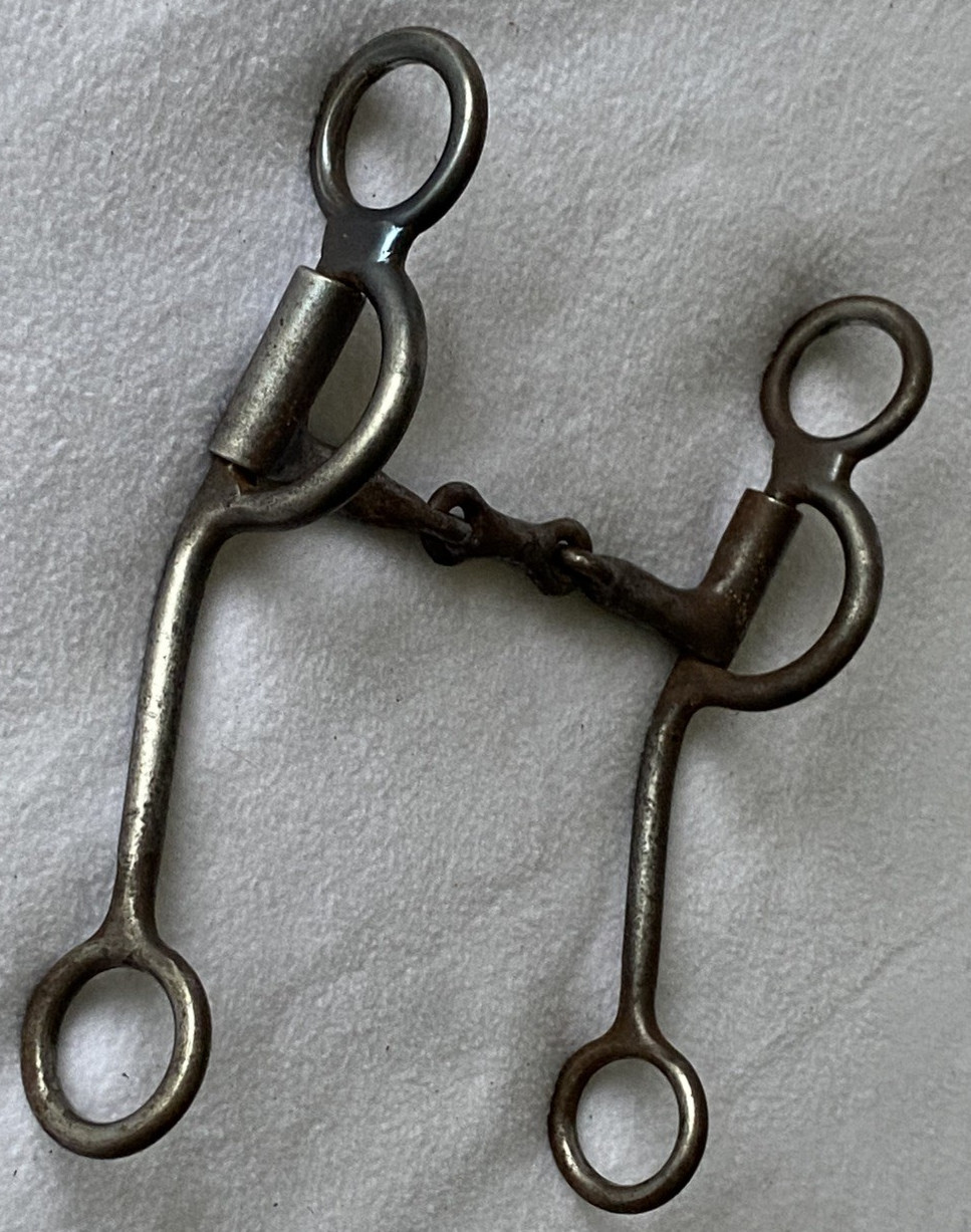 HAND MADE Sweet Iron 5" DogBone Snaffle Mouth BIT~8" Cheek~DUTTON?~GREAT Using