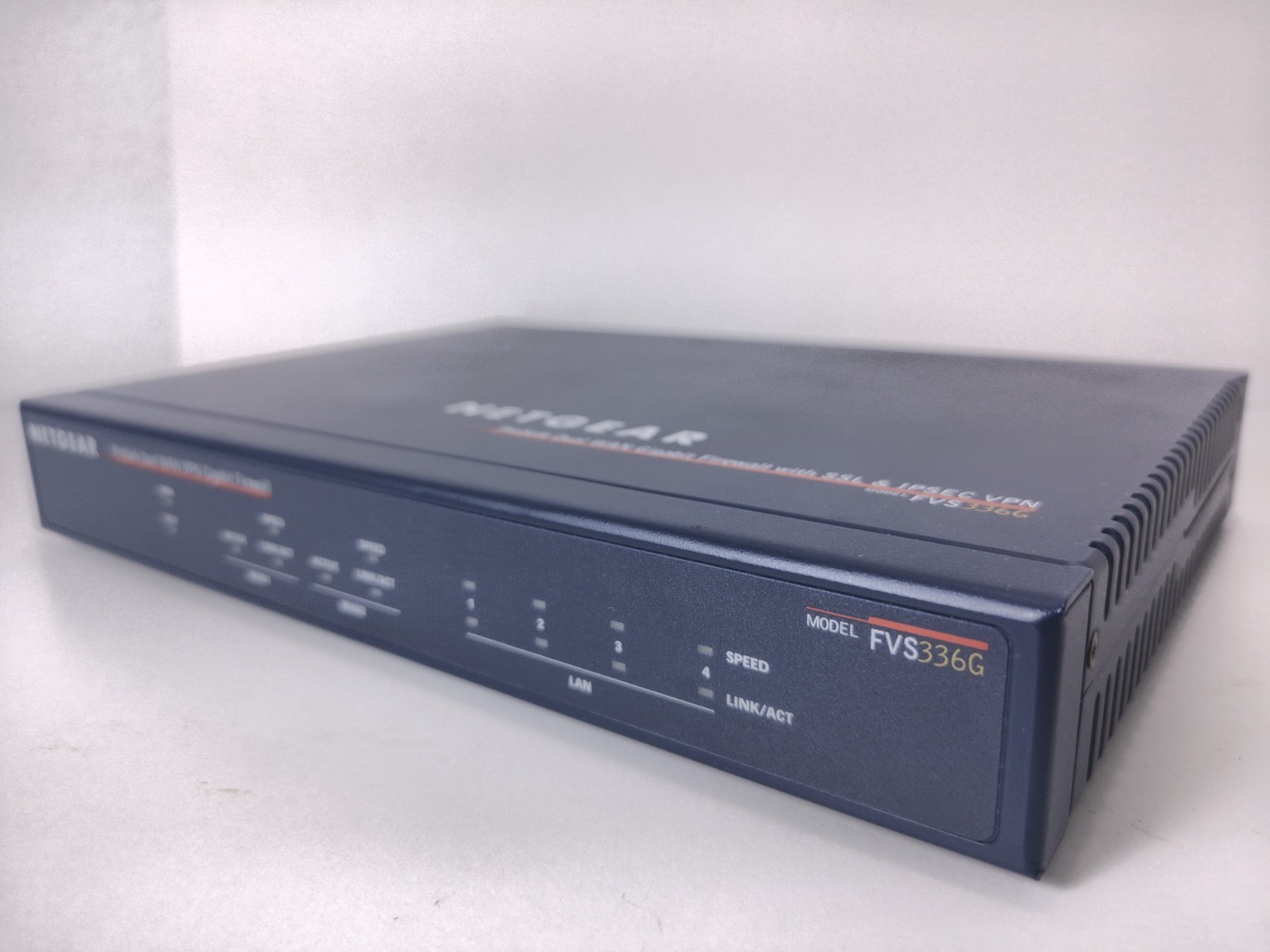 NETGEAR ProSAFE FVS336G Dual WAN VPN Firewall Router Gigabit 6-Port Tested OB