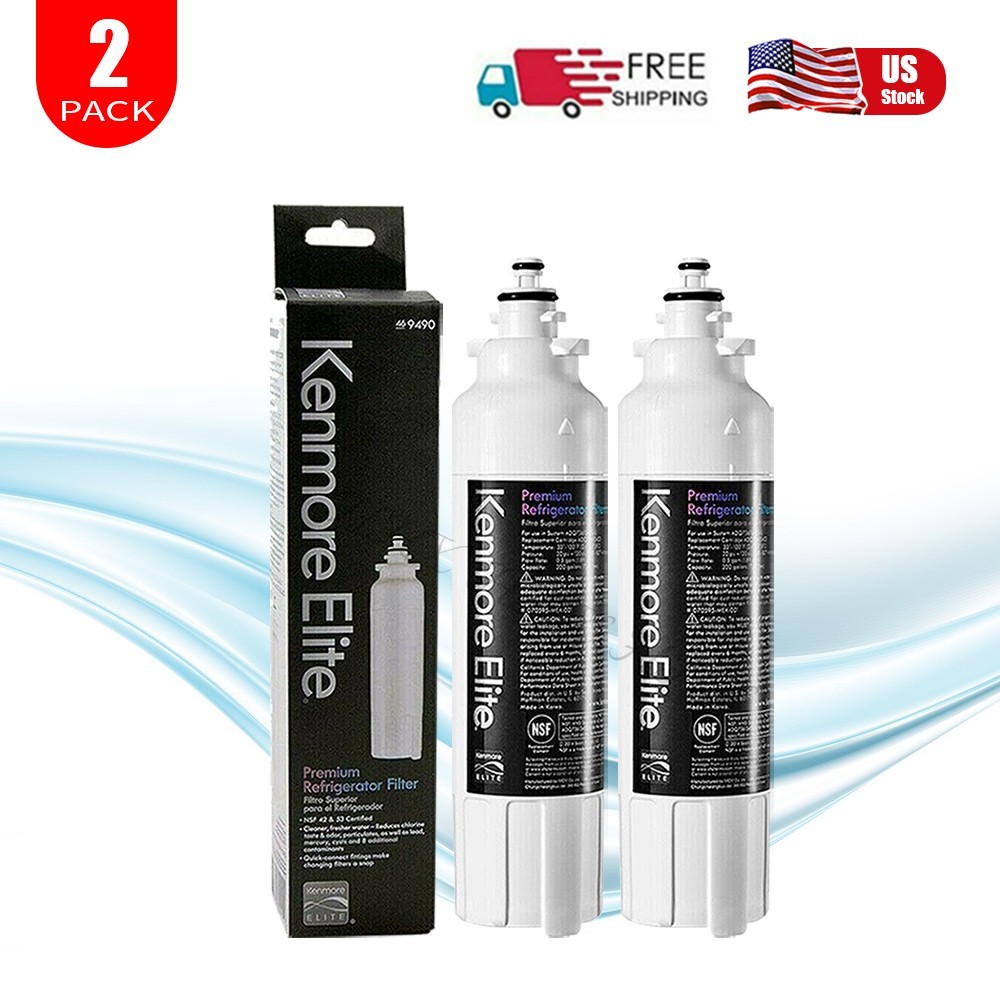 Kenmore Elite 9490 Refrigerator Water Filter 469490 46-9490 New Sealed, 2 PACK