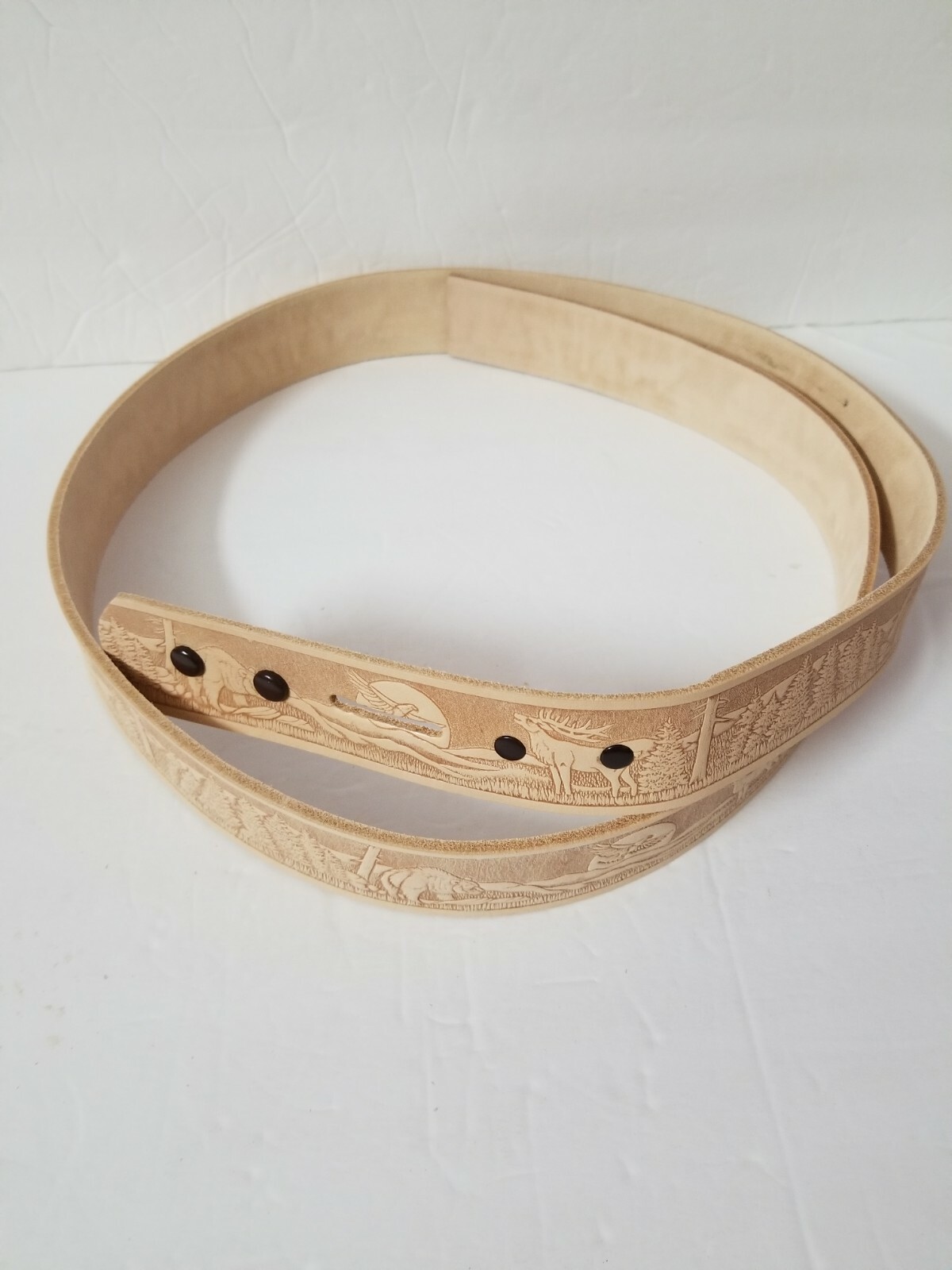 Embossed Wildlife Eagle Belt Blank 1-1/2" 4598-00