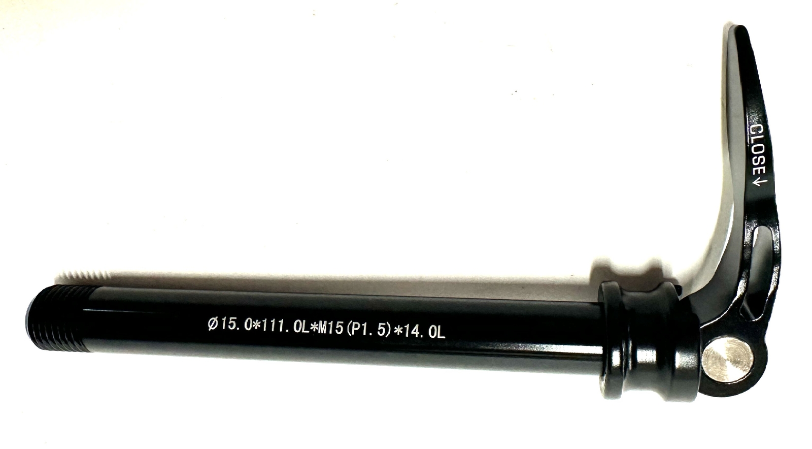 Alloy Bike Thru Axle 15mm x 125mm Quick Release Ø15.0*111.OL*M15(P1.5)*14.OL