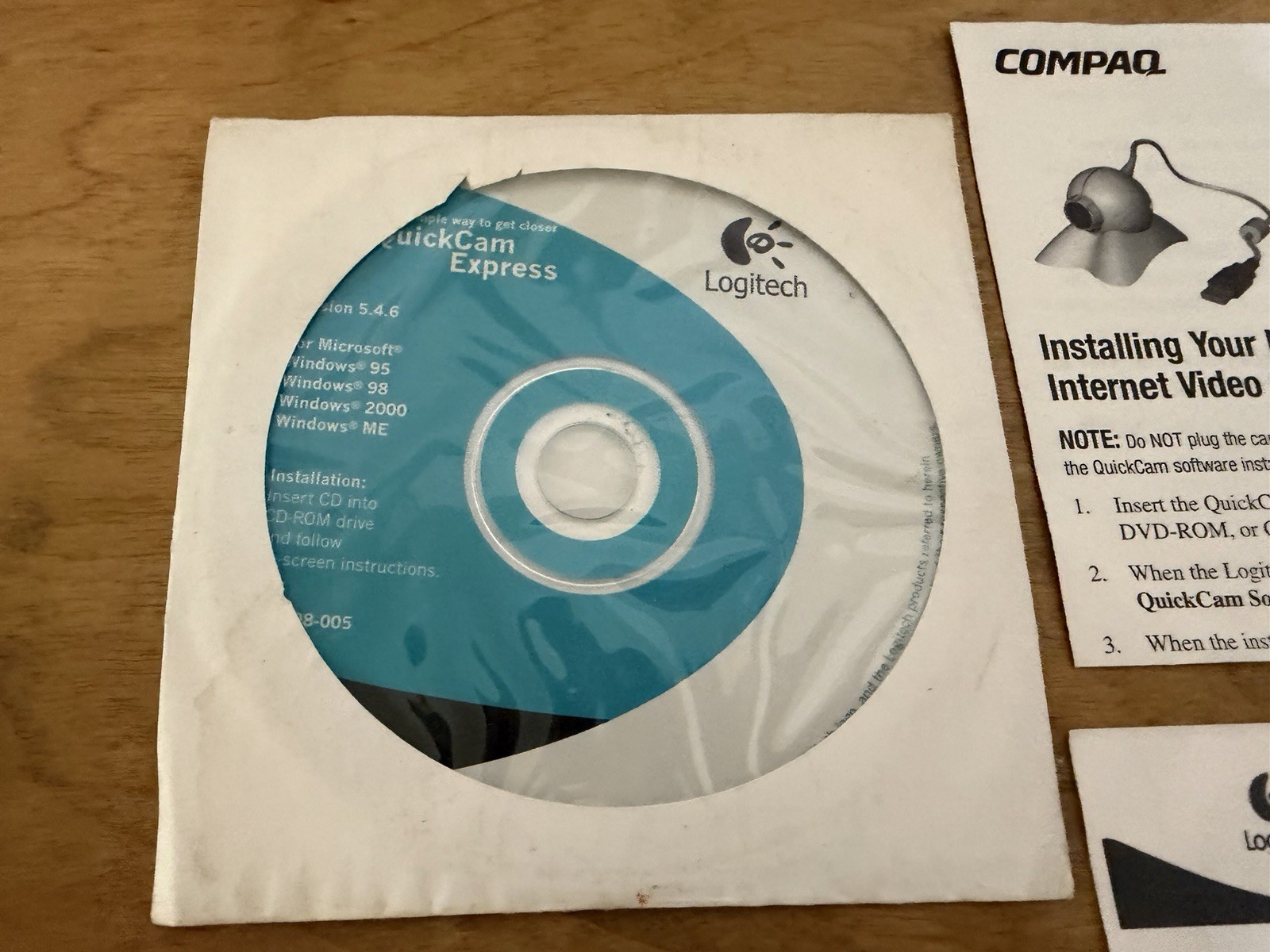 Logitech QuickCam Express Internet Video Camera Version 5.4.6 *DISC AND MANUAL**