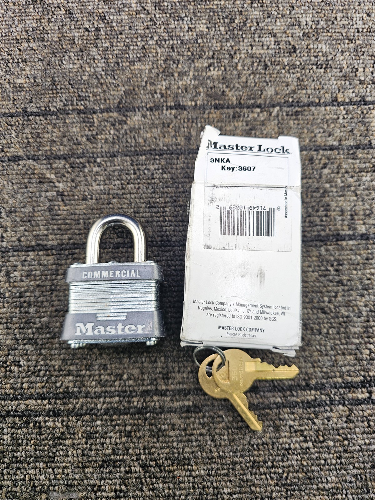 (QTY 10) Master Lock 3NKA BumpStop Advanced Cylinder Steel Padlocks Keyed Alike