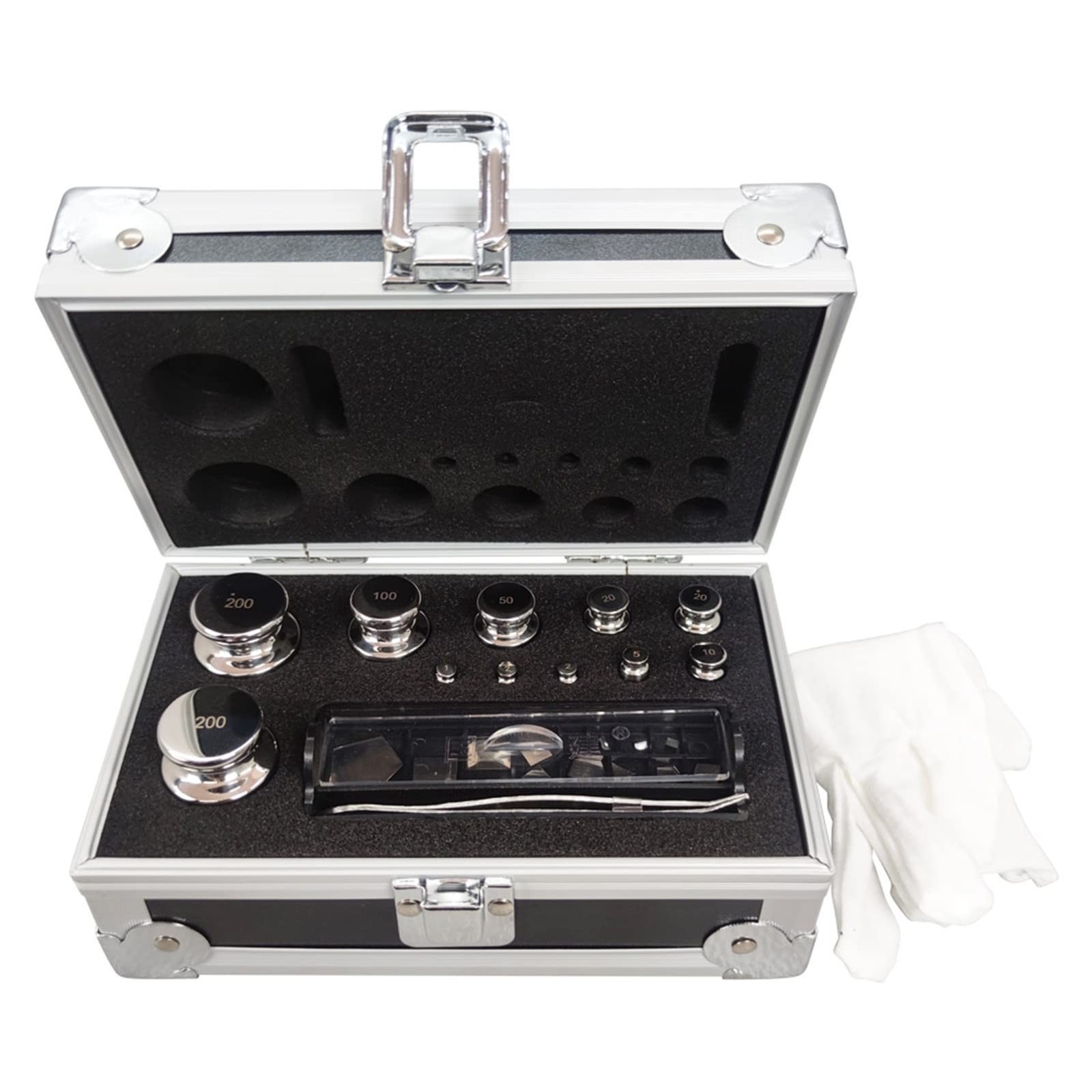 M1 Grade 1mg-200g Calibration Weight Stainless Steel Calibration Weight Kit w...