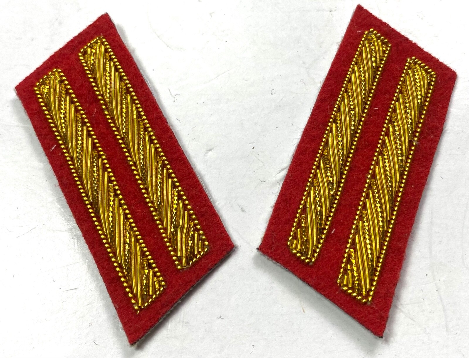 CIVIL WAR CS COFEDERATE 1ST LIEUTENANT FROCK COAT COLLAR INSIGNIA-ARTILLERY