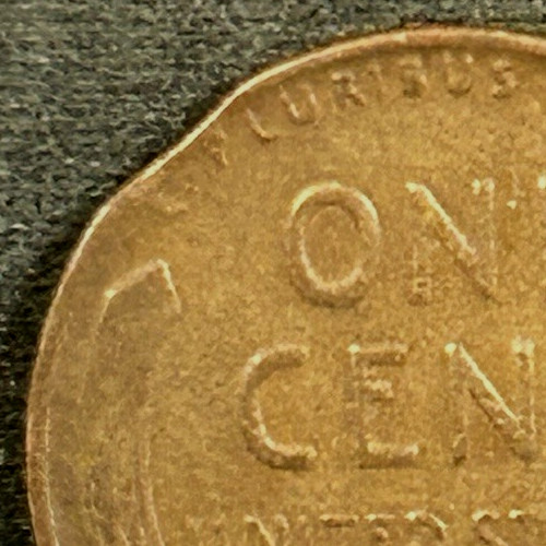 1944 P Penny Clipped Planchet