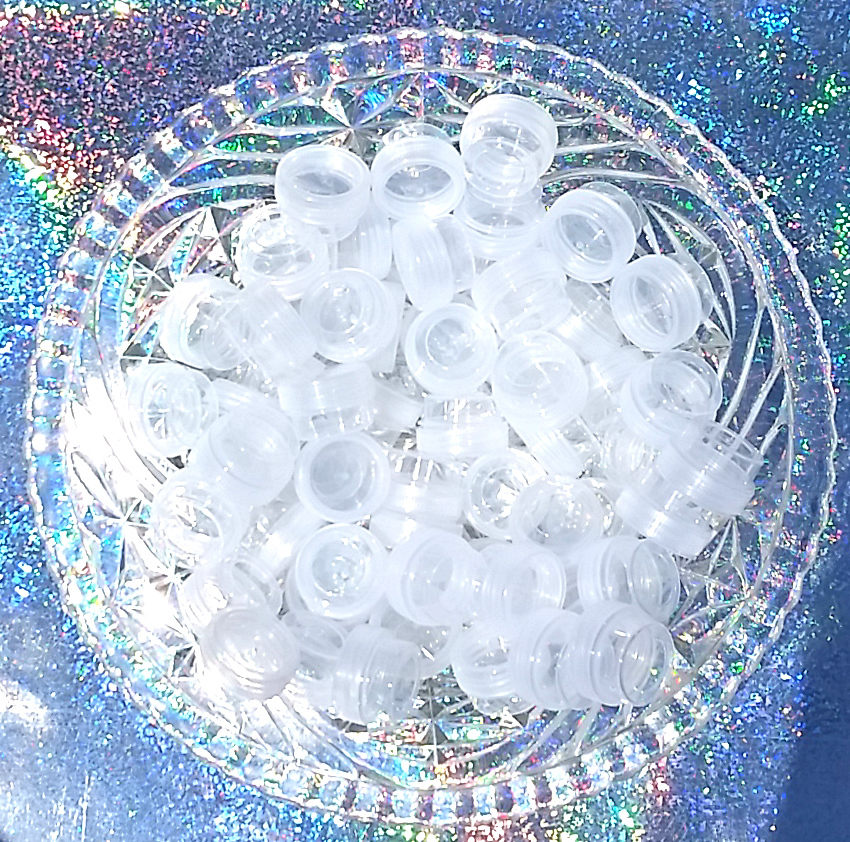 12 Tiny JARS 1/4oz 1tsp Container posh 1tsp size 3301 Screw-Cap Lid DecoJars USA