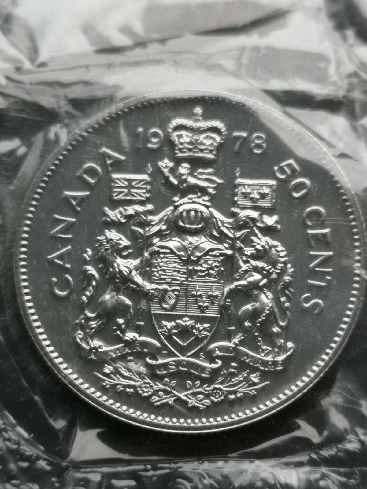 *** CANADA  50  CENTS  1978  SQUARES  JEWELS  ***  PROOF  LIKE  SEALED ***